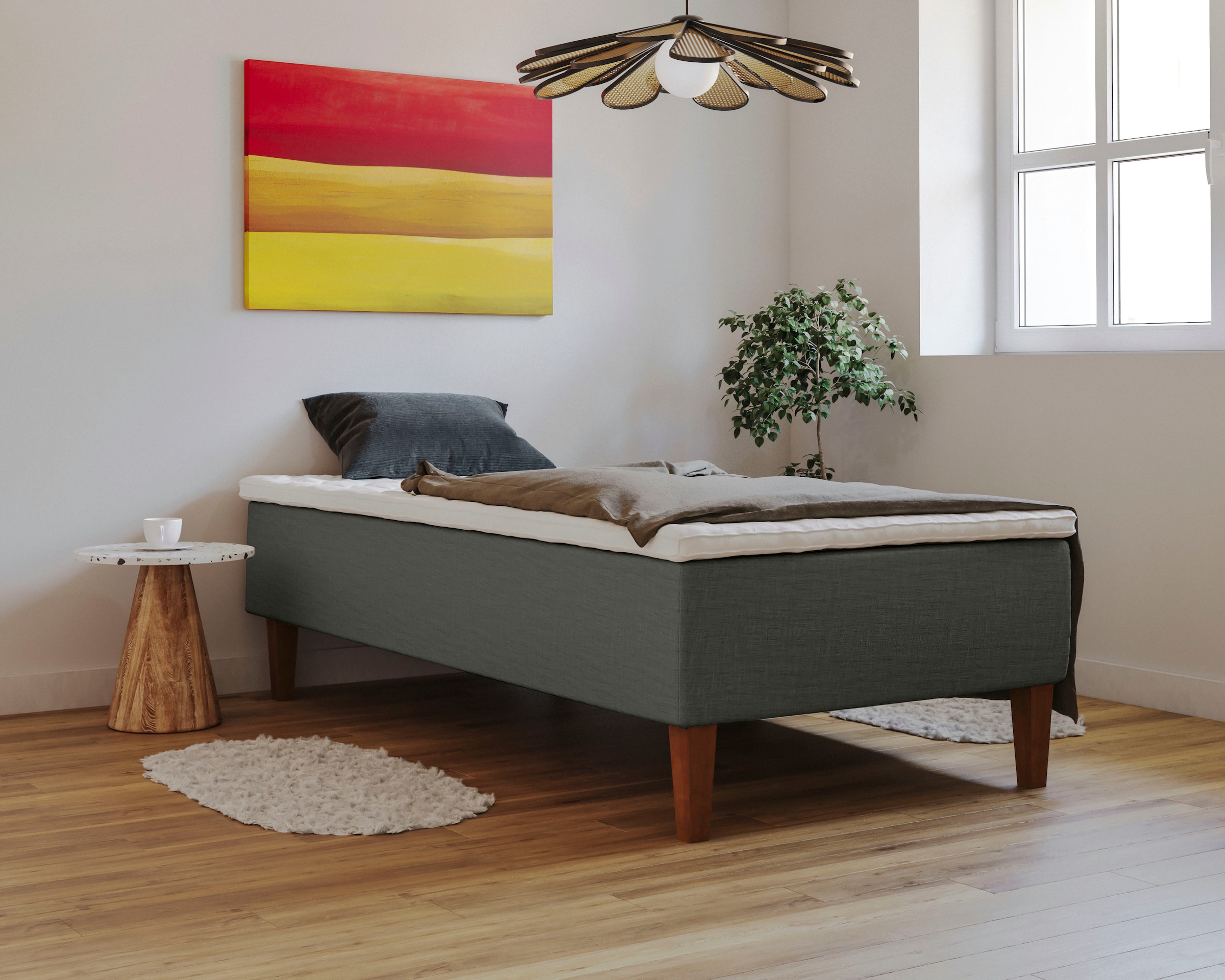 Home affaire Boxspringbett "Osterberg" mit Taschen-Federkernunterbox