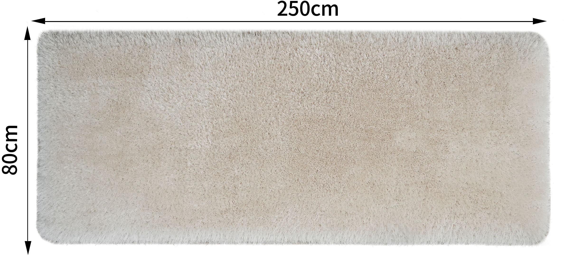 Guido Maria Kretschmer Home&Living Hochflor-Läufer »Micro exclusiv Teppich, sehr hoher Flor, weich durch Mikrofaser«, rechteckig, 78 mm Höhe, weich, Microfaser, unifarben, Schlafzimmer, Wohnzimmer, Esszimmer