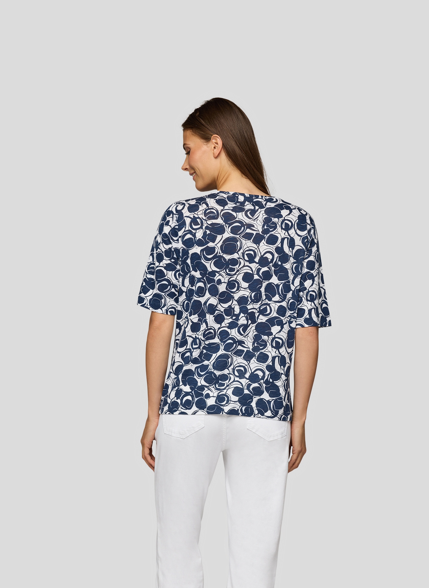 Rabe T-Shirt, mit grafischem Muster