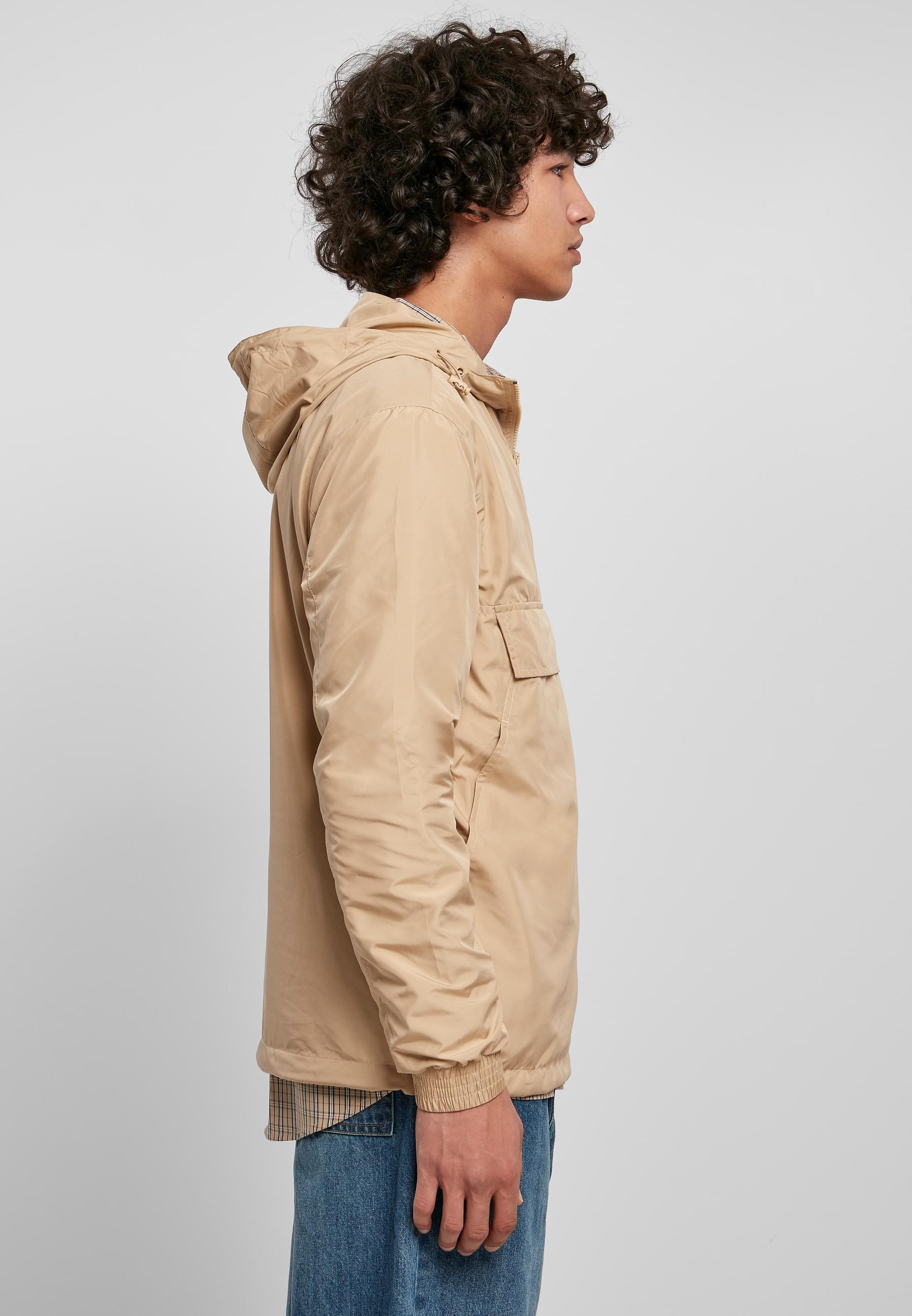 URBAN CLASSICS Anorak »Urban Classics Herren Basic Pull Over Jacket«, (1 St.), mit Kapuze