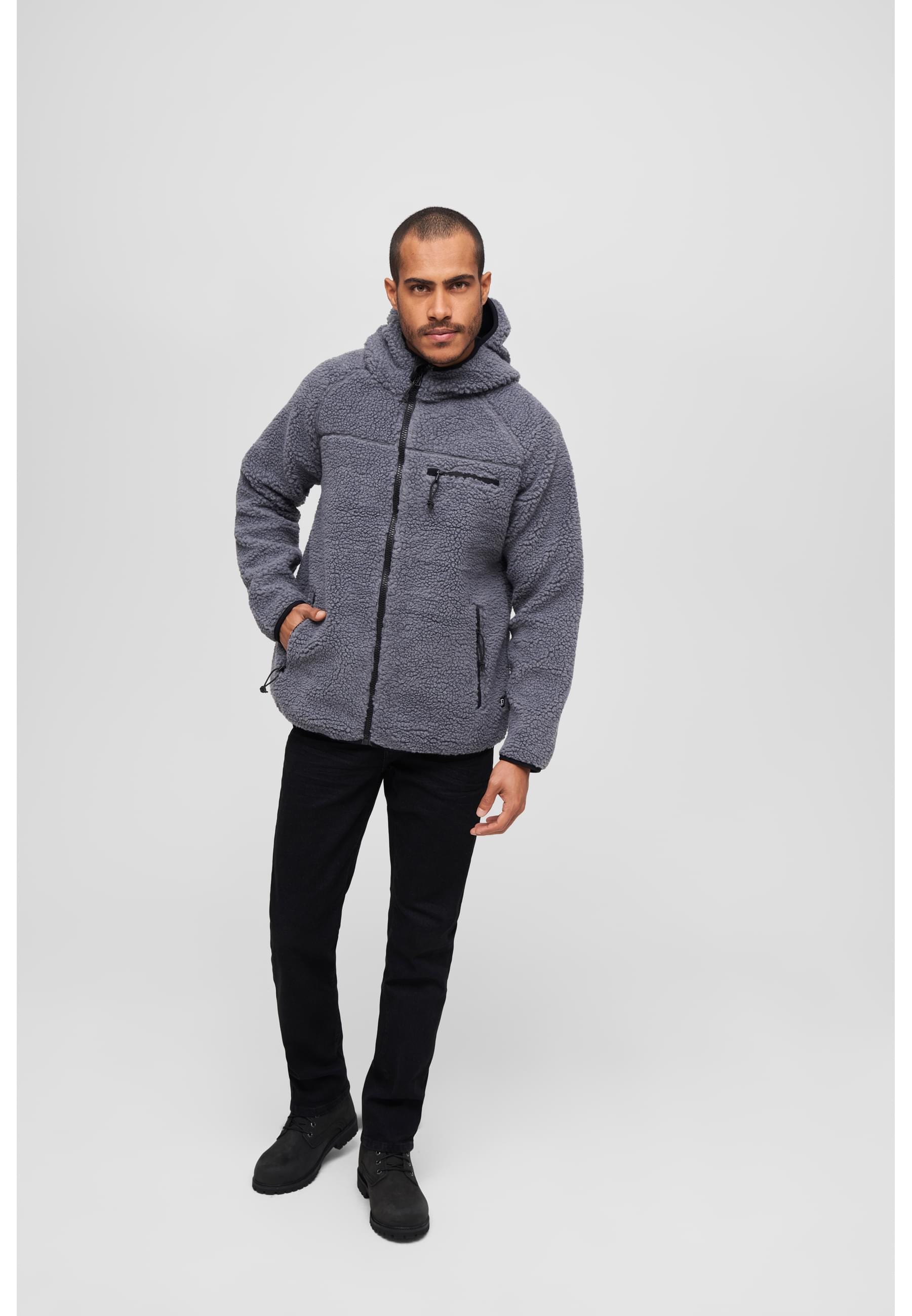 Brandit Anorak »Brandit Herren Teddyfleece Worker Jacket«, (1 St.), mit Kapuze