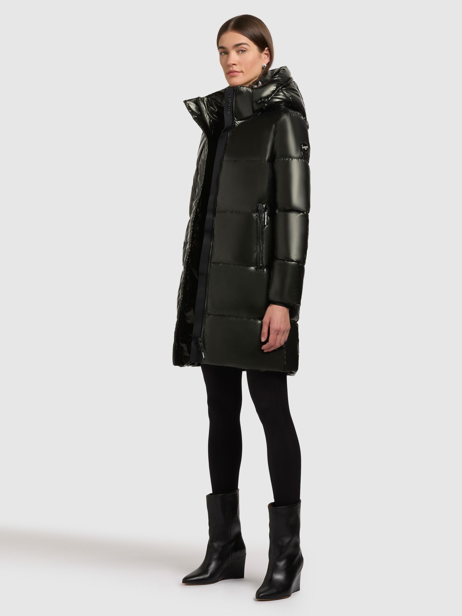 khujo Steppmantel »Haya Shiny-YM«, Wasserdichter gesteppter Damen Winter Kurzmantel