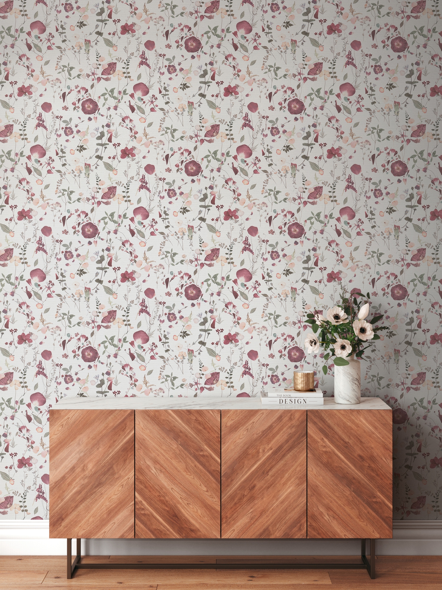 A.S. Création Vliestapete "PintWalls II florale Tapete Mustertapete Blumen Blumen" matt strukturiert Vliestapete Blümchen für Schlafzimmer Küche Wohnzimmer Floral Design