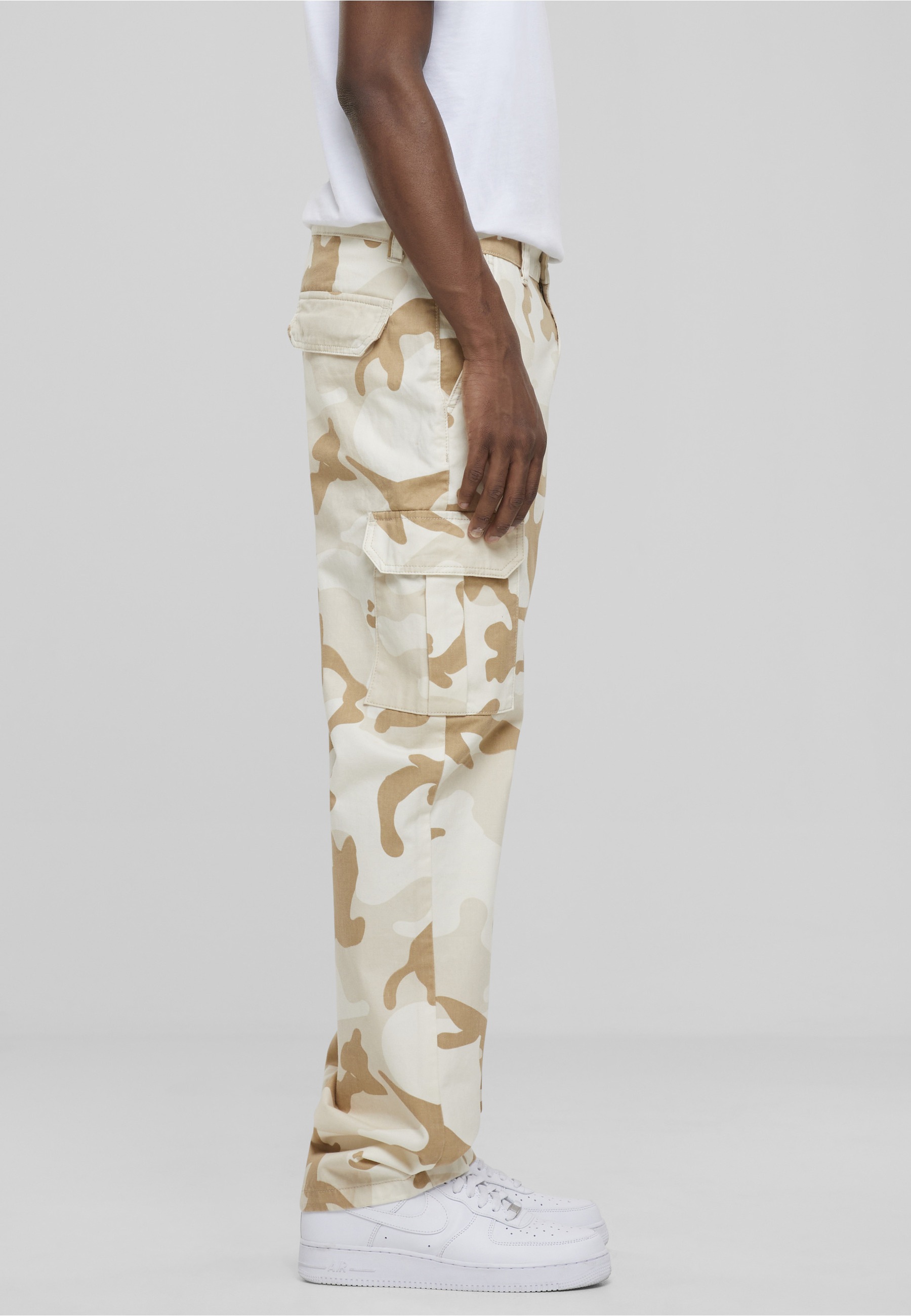 URBAN CLASSICS Cargohose »Urban Classics Herren Straight Leg Camo Cargo Pants«