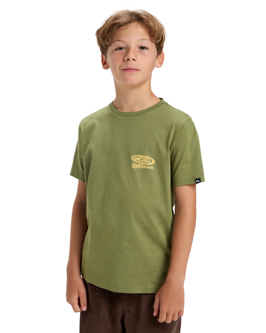 QUIKSILVER Jungen T-Shirt "Hw Snaky Ways"loden grün, Gr. 14, 100% Baumwolle, Shirts
