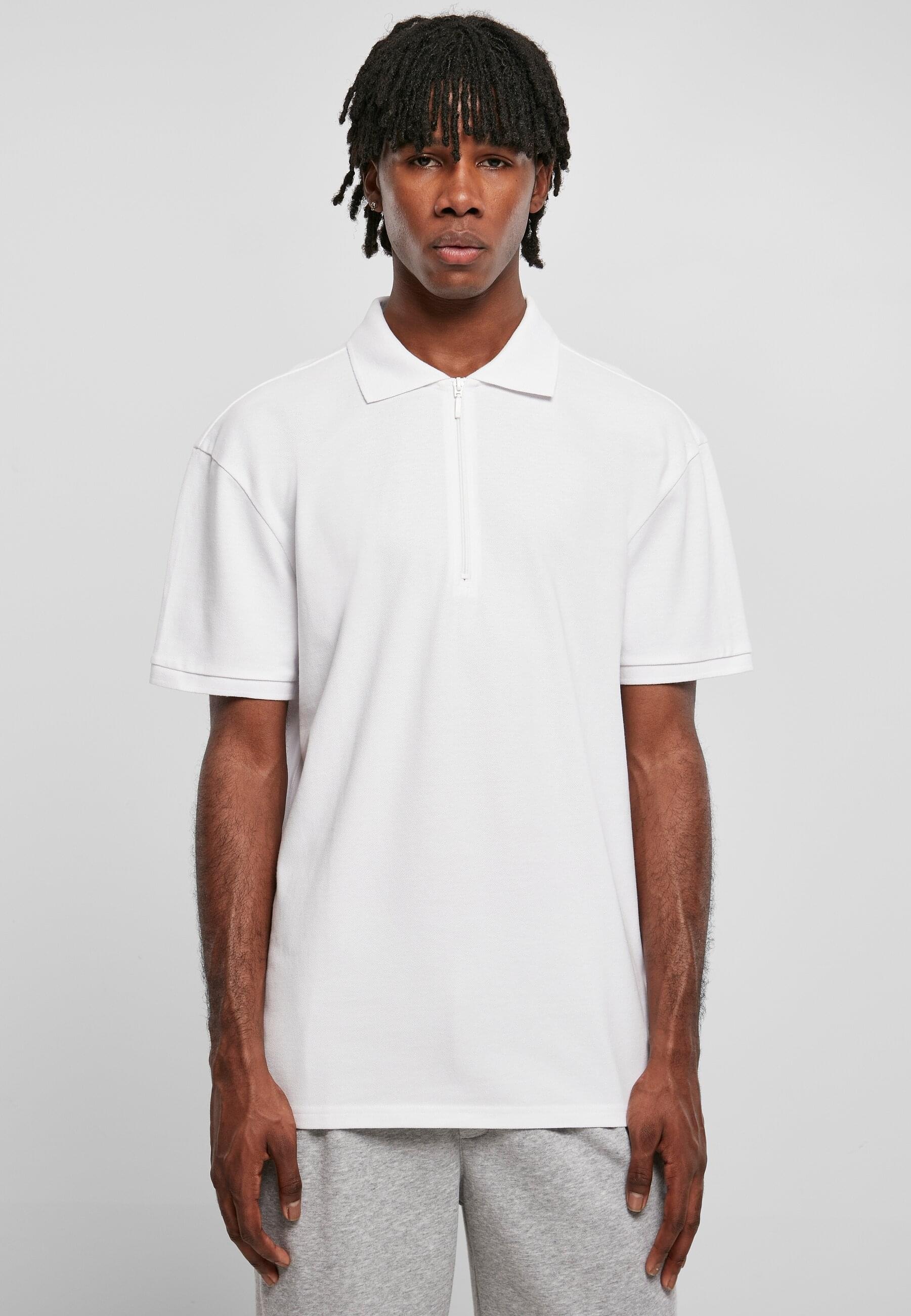 URBAN CLASSICS Poloshirt »Urban Classics Herren Oversized Zip Polo«, (1 tlg.)