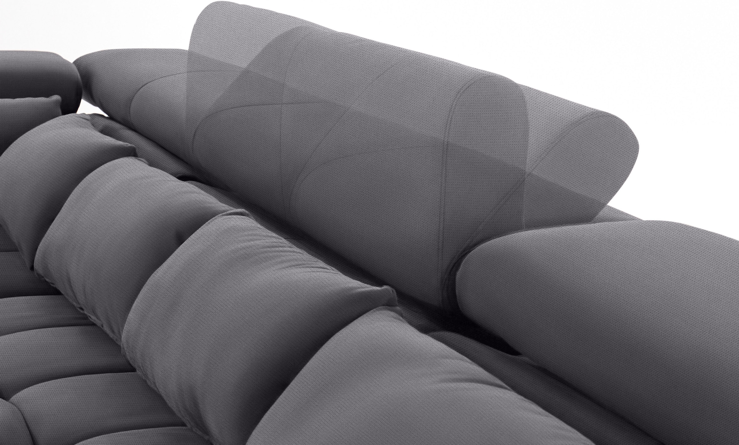 COTTA Wohnlandschaft »Orion U-Form«, mit Kopfteilverstellung & 6 Nierenkissen