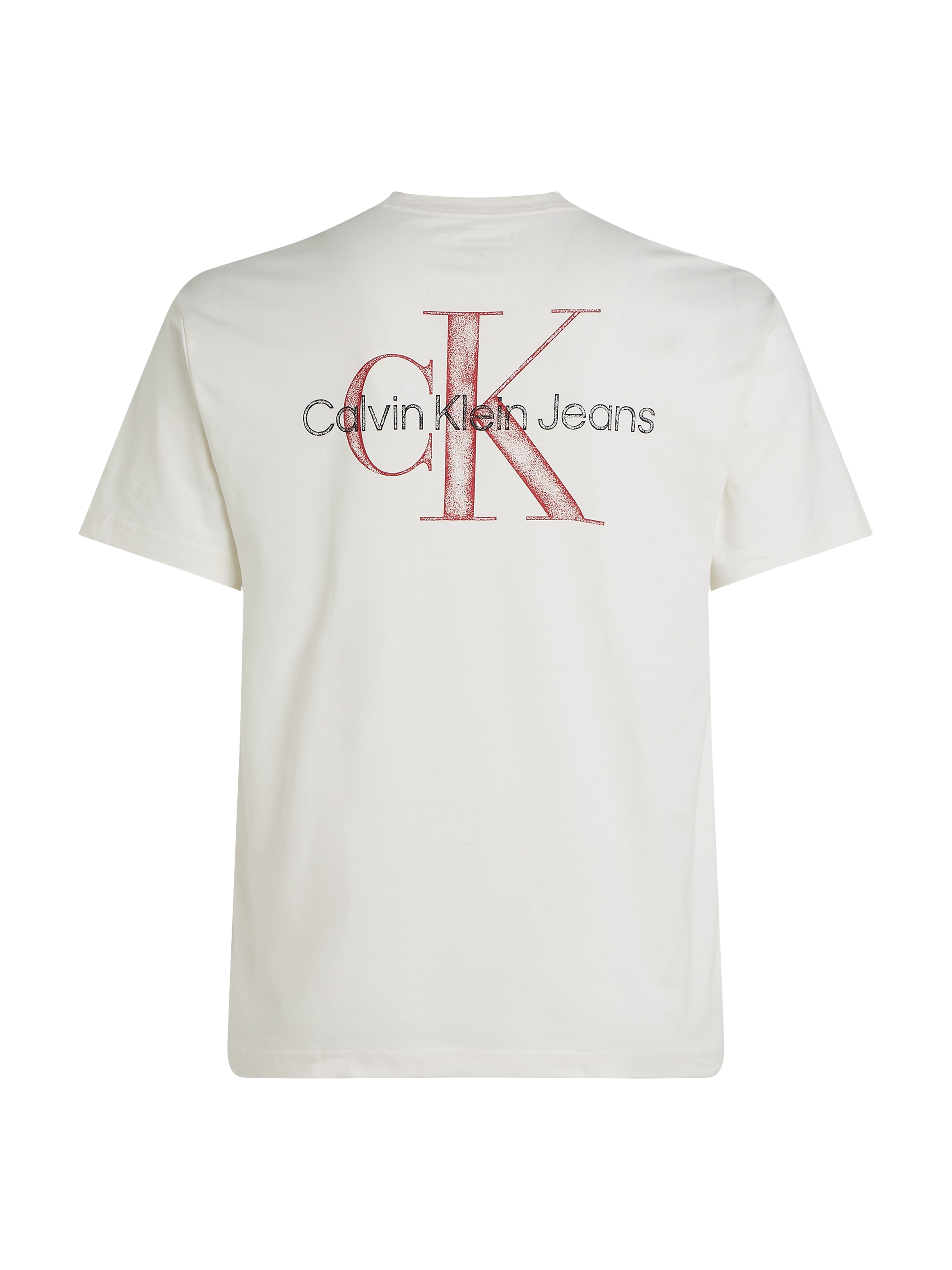Calvin Klein Jeans Plus T-Shirt »Plus Textured Monologo Tee«, in Großen Größen mit Rückendruck