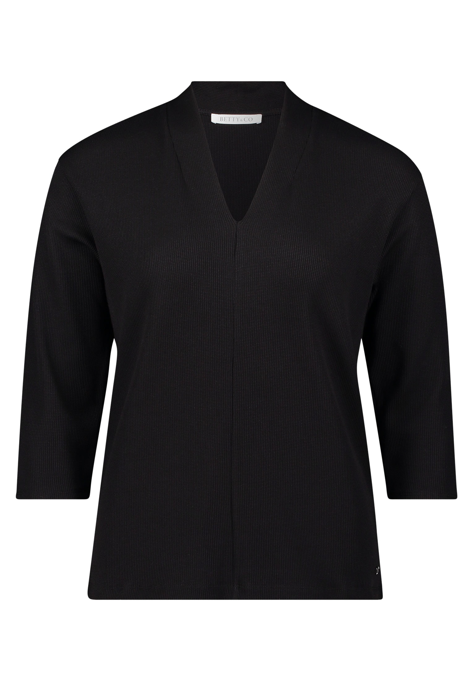 Betty&Co 3/4-Arm-Shirt »Betty & Co Damen Casual-Shirt mit V-Ausschnitt«, (1 tlg.)