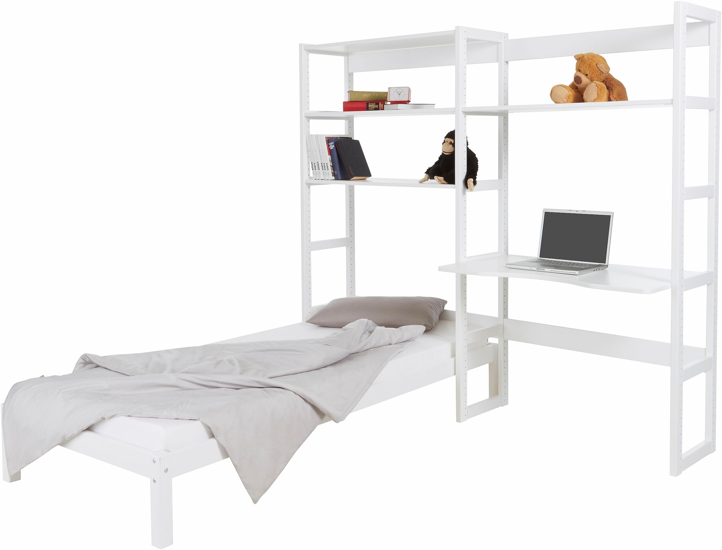 Hoppekids Jugendzimmer-Set "STOREY", (Set, 13 tlg., Bett, Schreibtischplatt günstig online kaufen