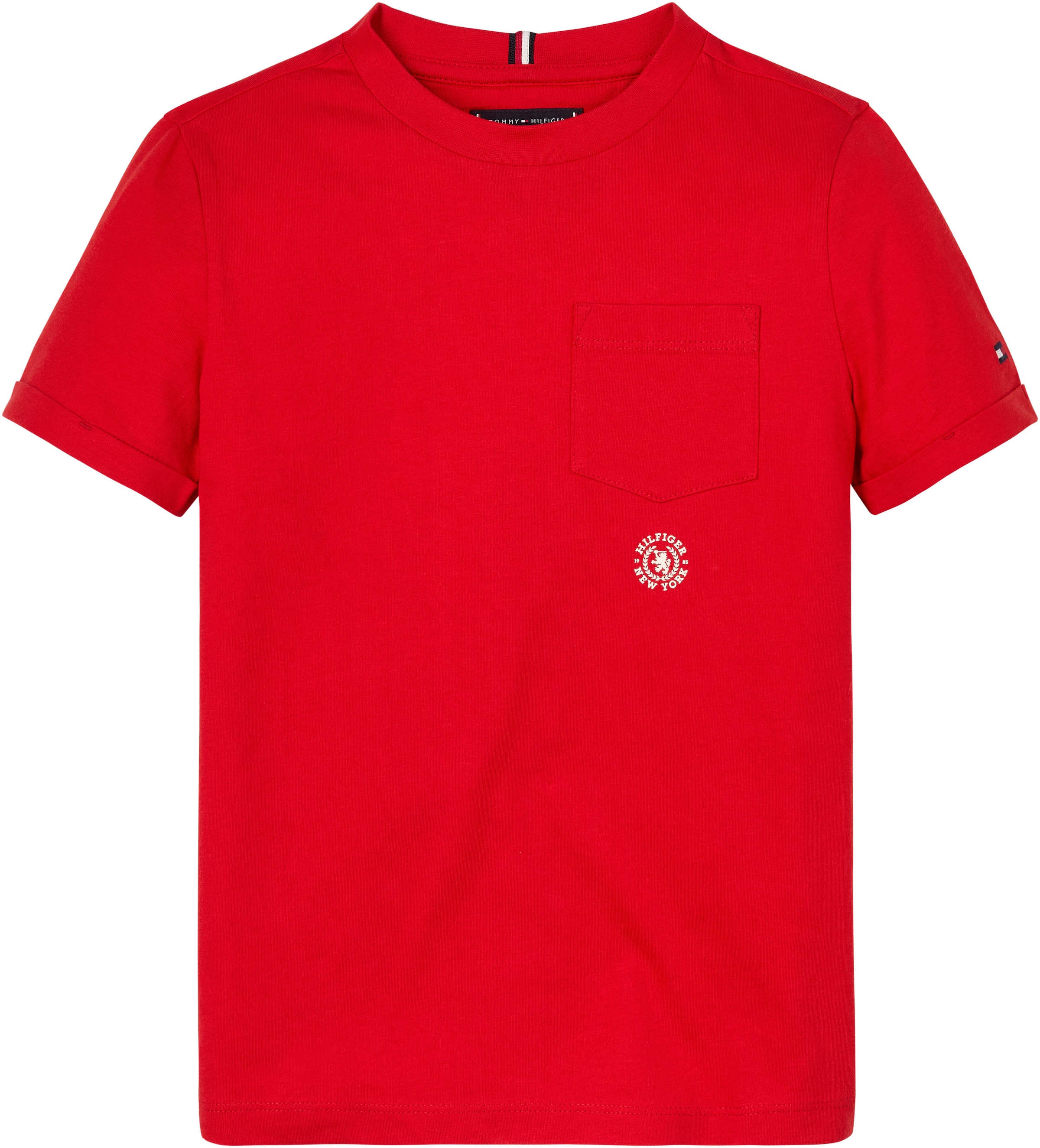 Tommy Hilfiger T-Shirt »CREST LOGO POCKET TEE S/S«, mit Brusttasche