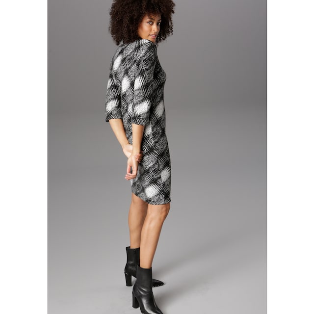 Aniston SELECTED Jerseykleid, elegant gemustert für kaufen | BAUR