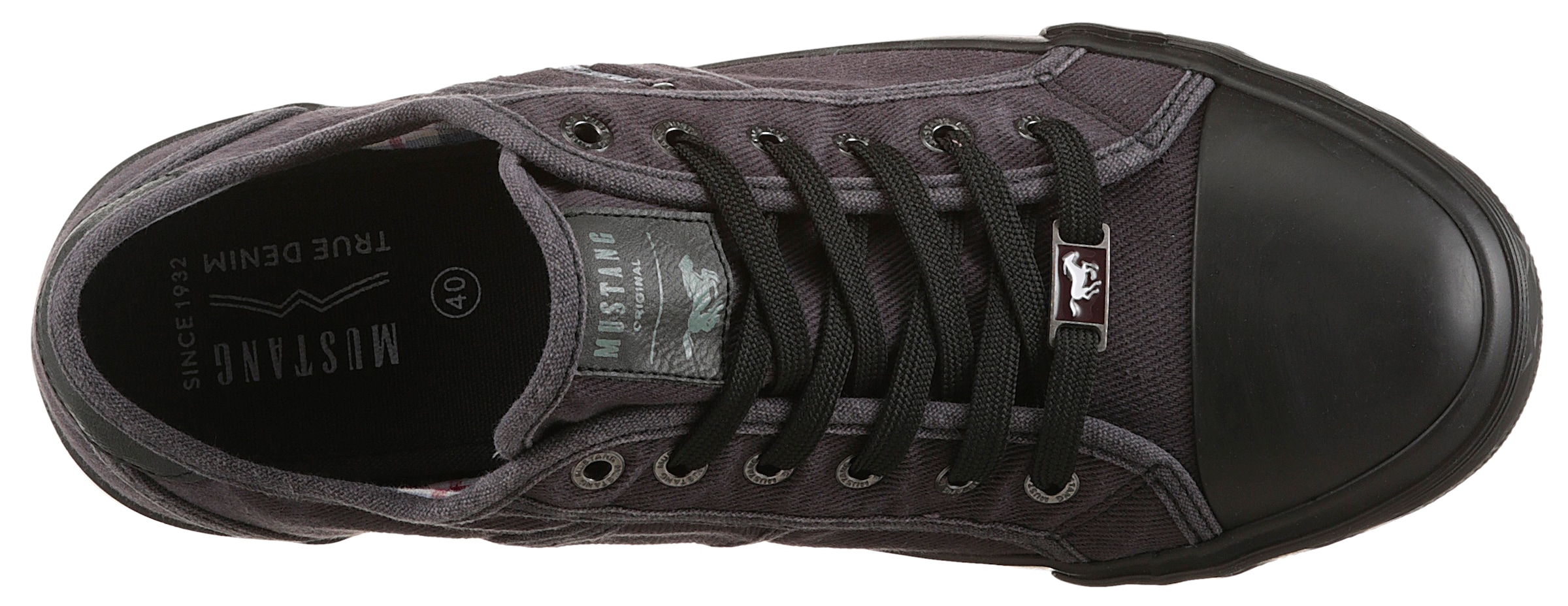 Mustang Shoes Sneaker, mit Mustang Markenlabel, Freizeitschuh, Halbschuh, Schnürschuh