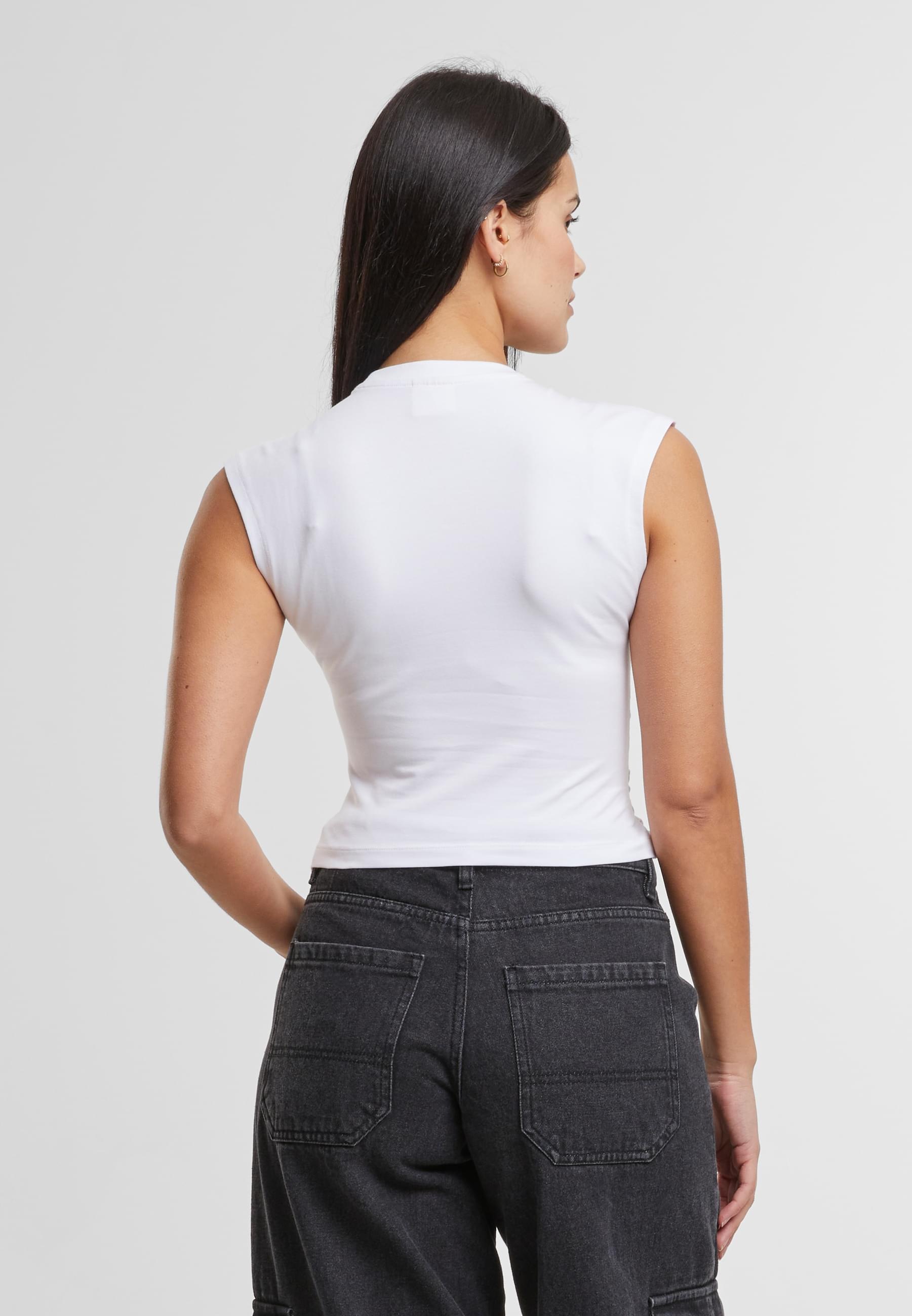 URBAN CLASSICS T-Shirt »Urban Classics Ladies Cropped Wrapped Top«, (1 tlg.)