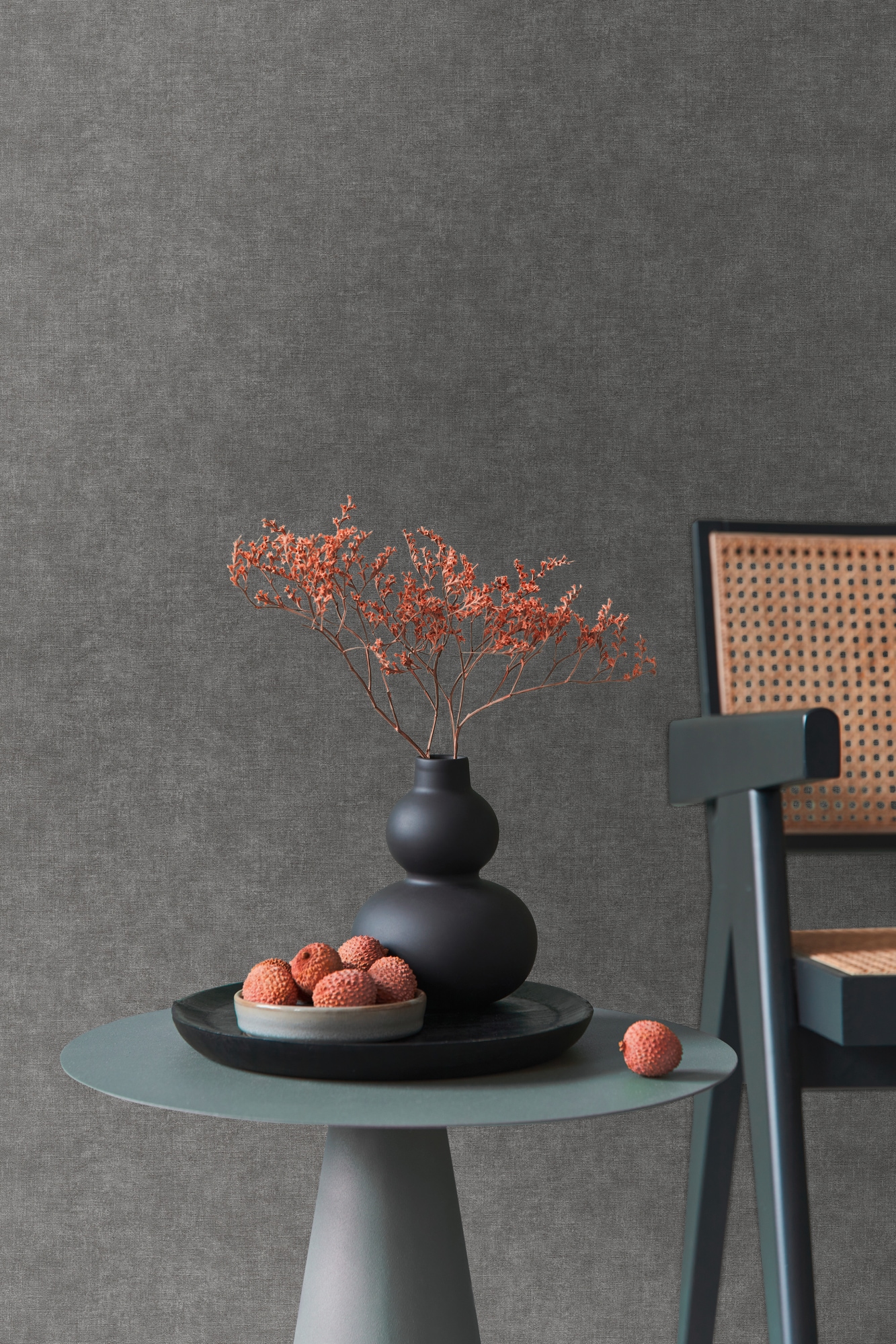 living walls "Smart Surfaces einfarbige Tapete Unitapete Struktur-Optik Landhaus" matt strukturiert Vliestapete Textil-Optik für Schlafzimmer Küche Wohnzimmer Uni Design