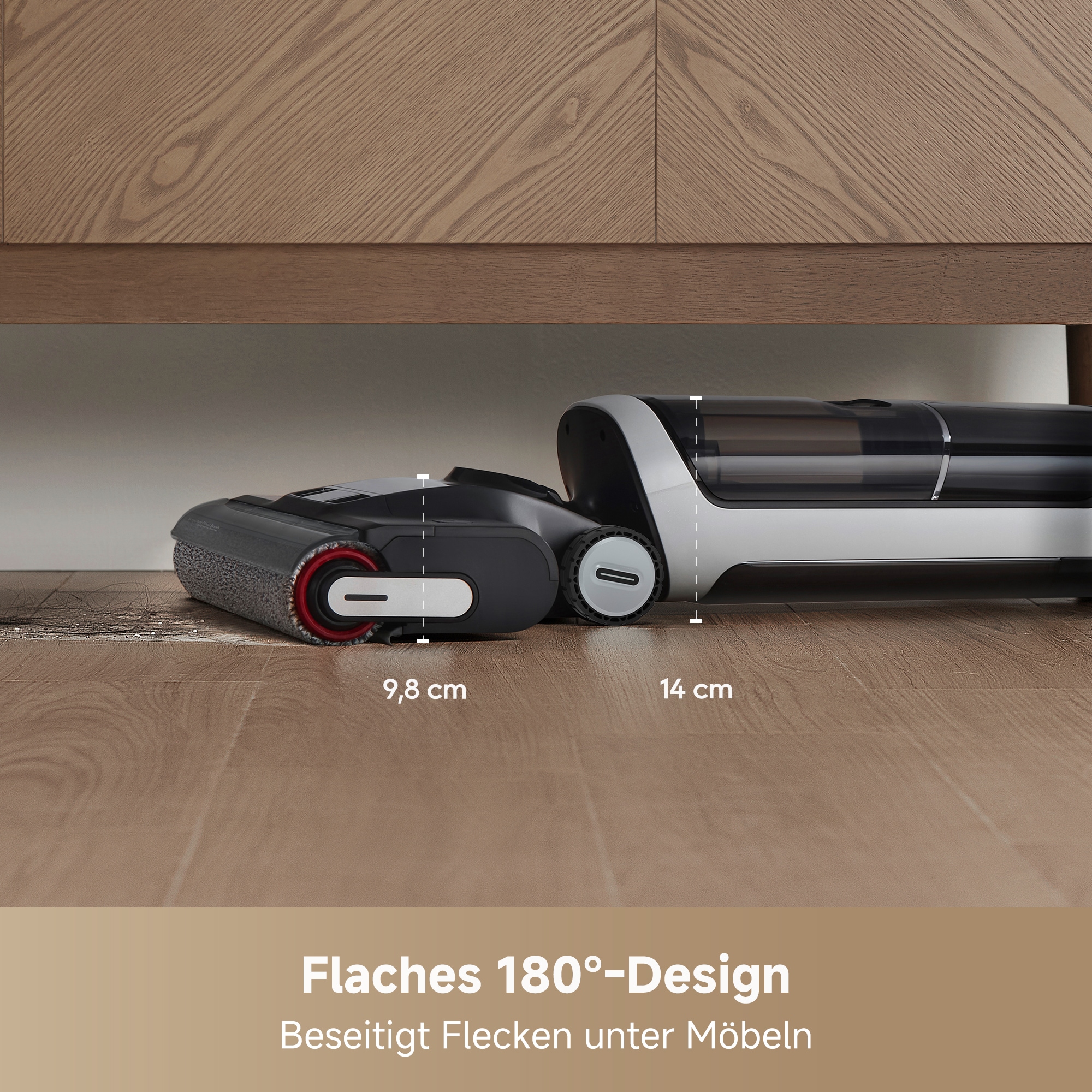 Dreame Nass-Trocken-Sauger »Dreame H14 Tangle Cut mit 18.000 Pa Saugkraft« Flexible und gründliche 180° Reinigung