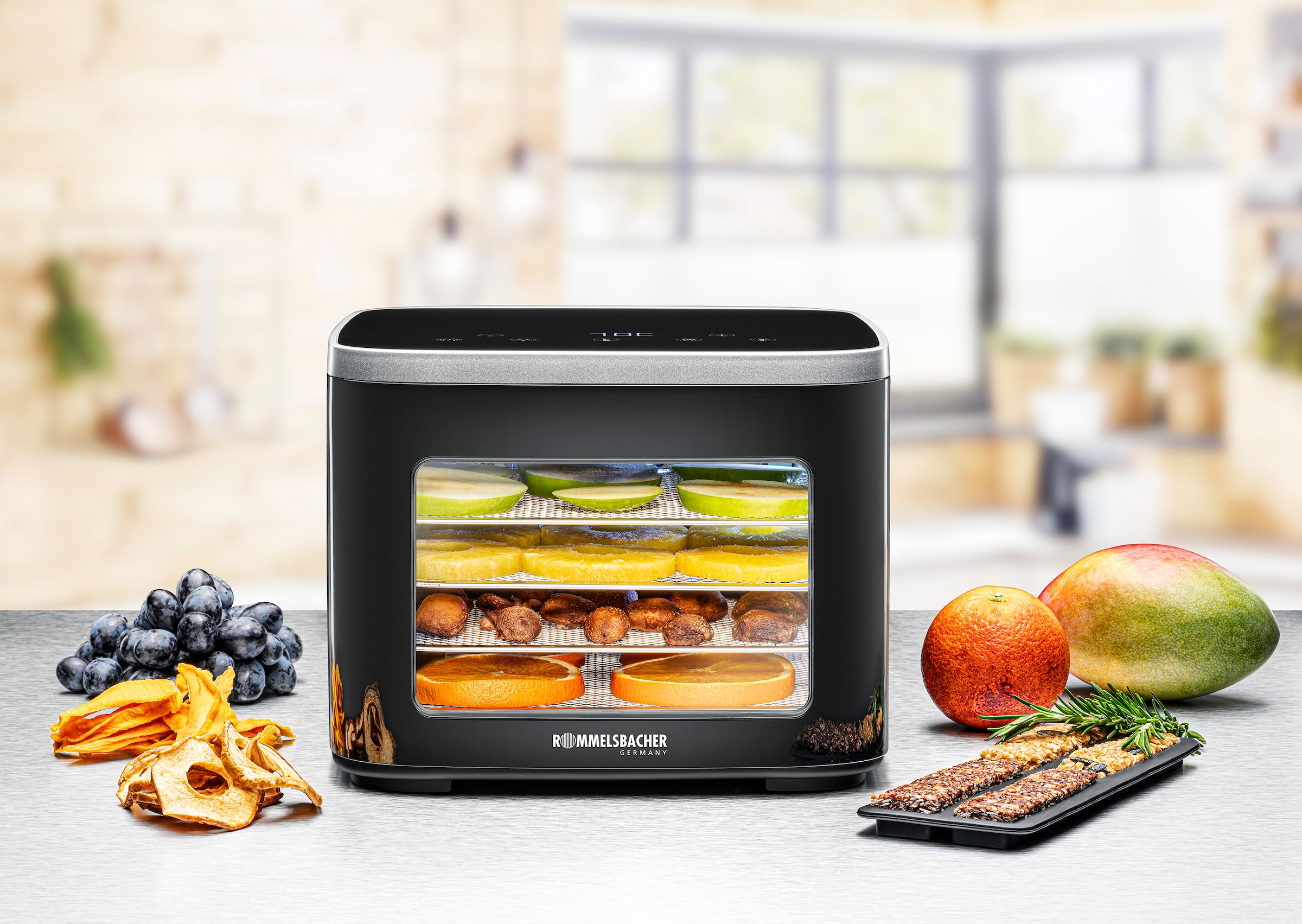 Rommelsbacher Dörrautomat »DA 450« präzise Temperaturregelung von 35-80°C, unbeheizter Betrieb möglich