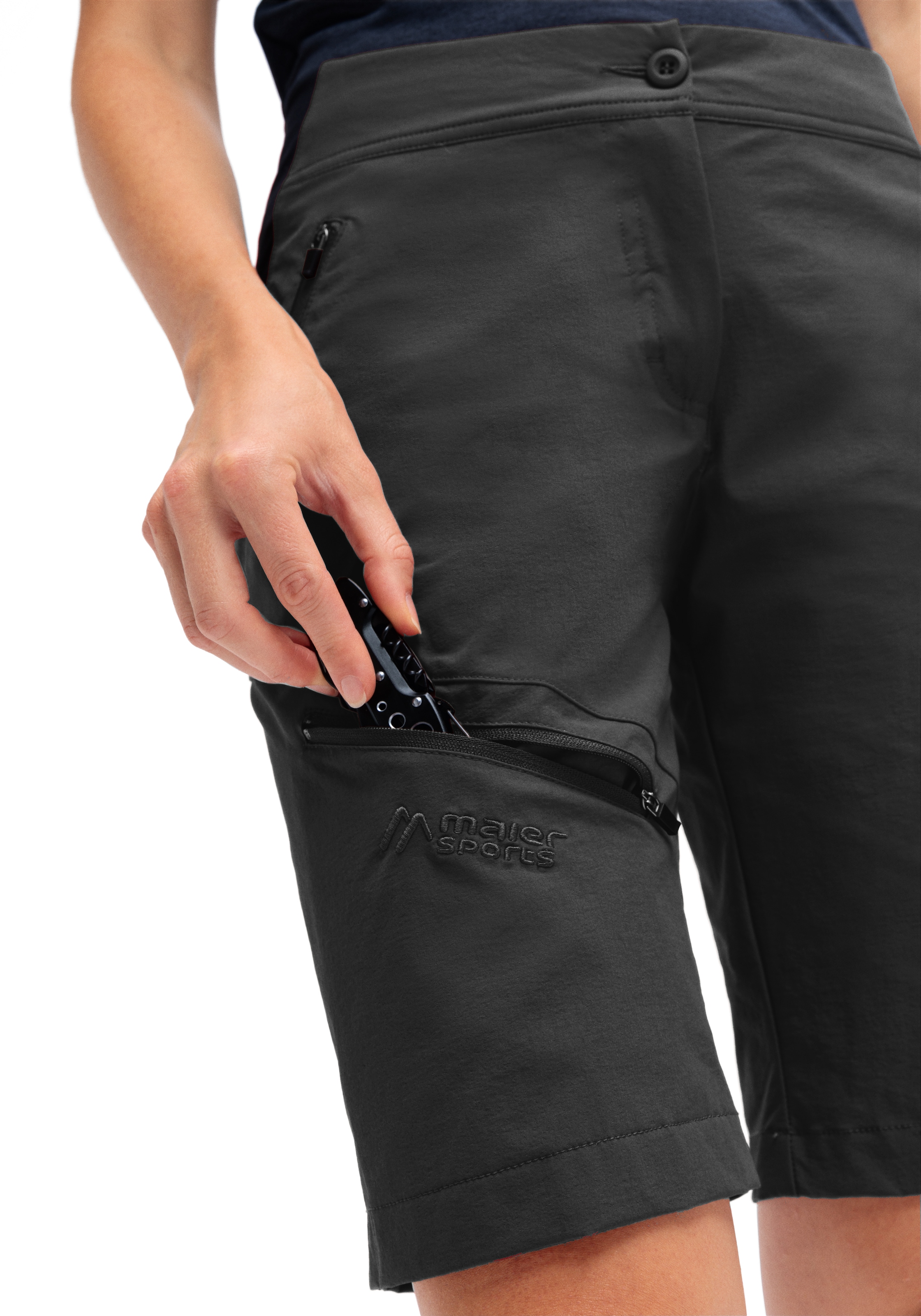 Maier Sports Outdoorhose »Inara Short Vario«, Damen Shorts, kurze Wanderhose, Outdoor-Hose, 4 Taschen, Regular Fit