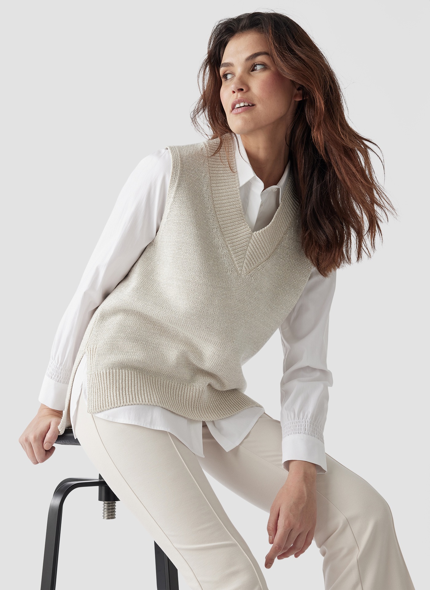 LeComte Strickpullover »LeComte Pullunder mit V-Ausschnitt«