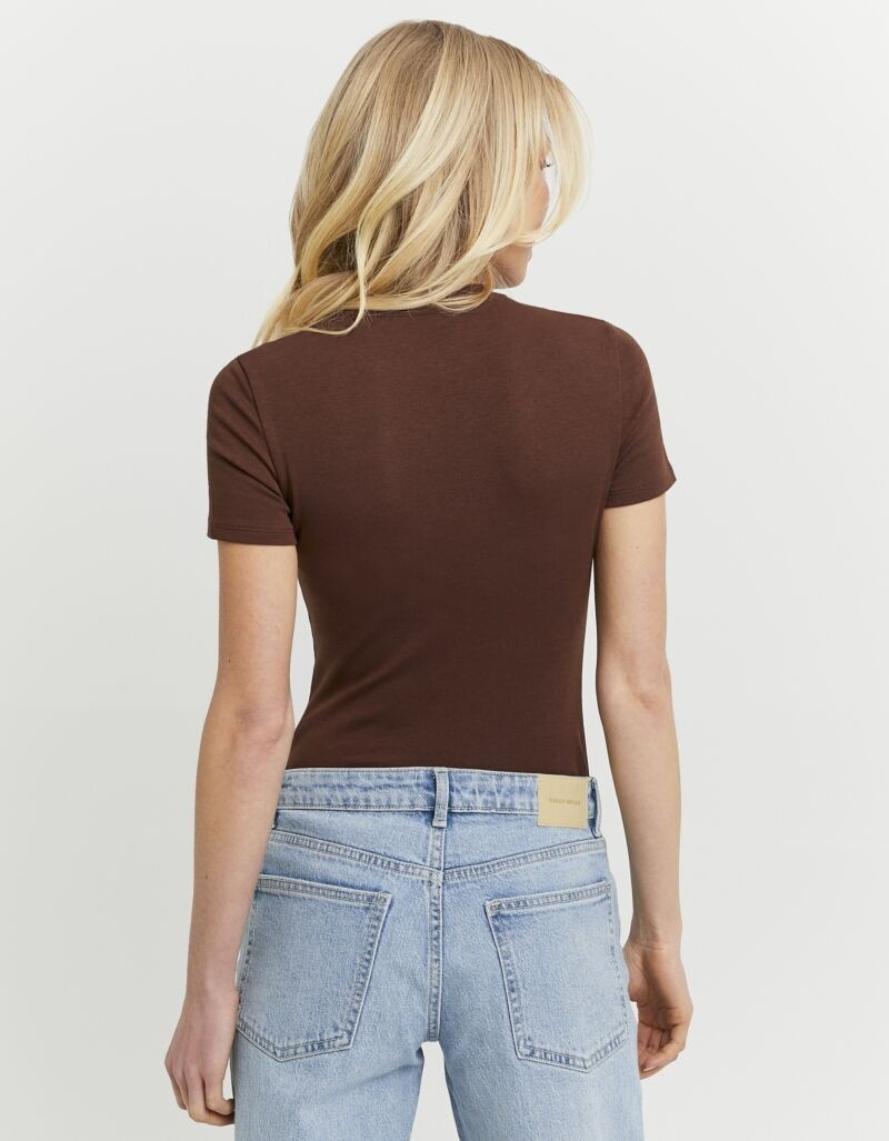 Thumbnail - Tally Weijl Kurzarmbody "SBOCOCOSYT" Baumwollmischung, Basic, eng anliegend