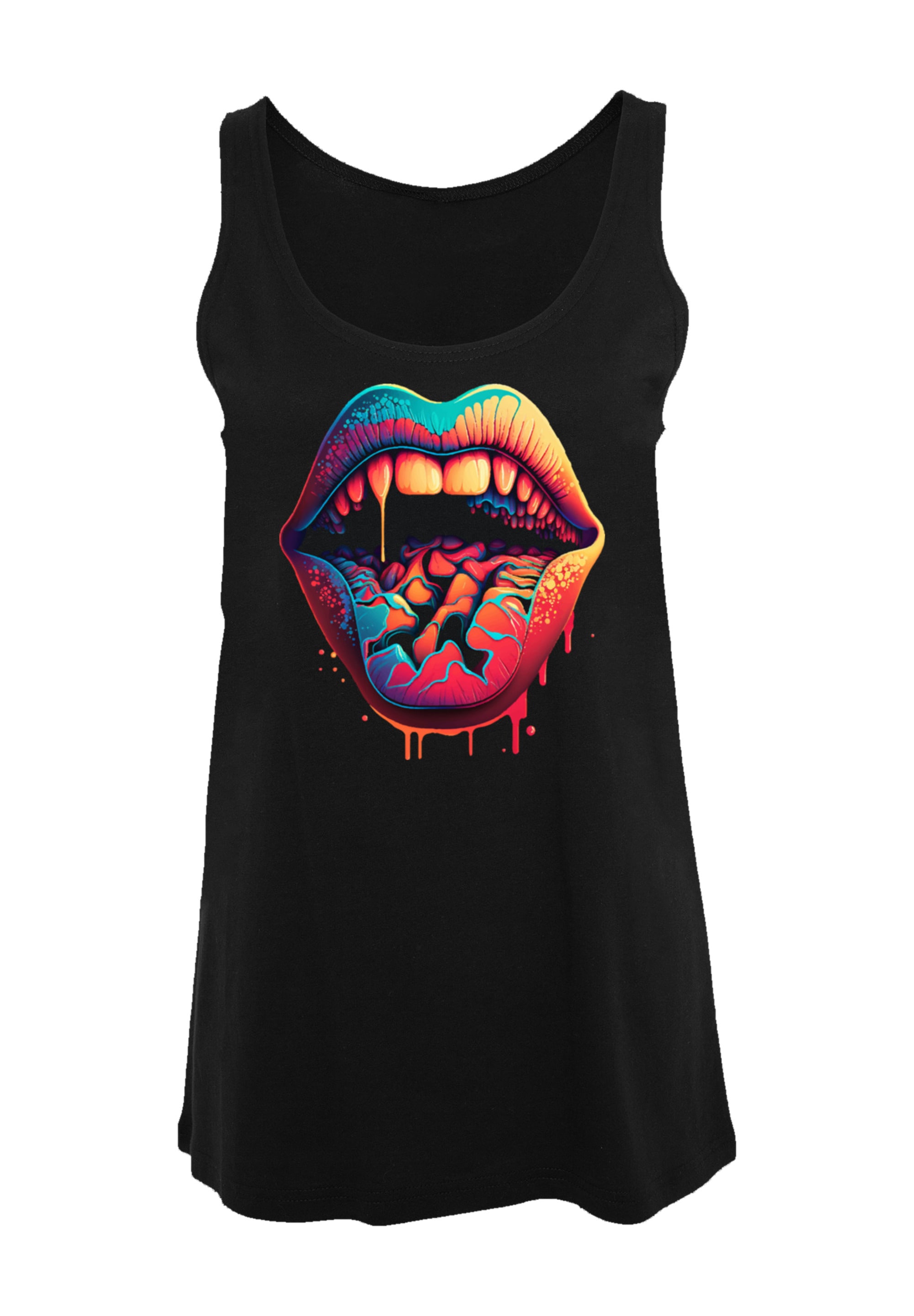 F4NT4STIC T-Shirt »Drooling Lips«, Print