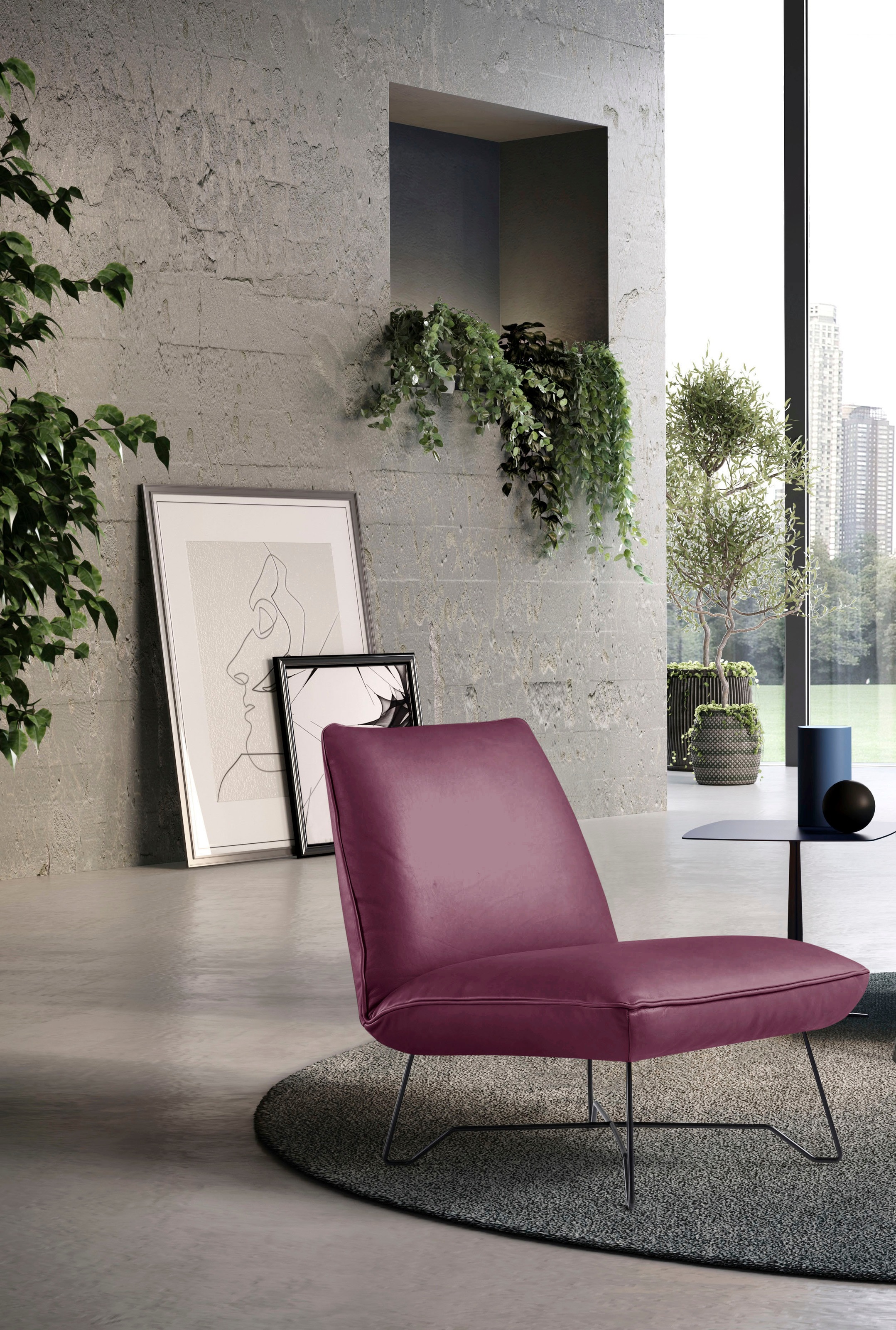 Egoitaliano Sessel »Lia Loungesessel, elegant und stylisch, toller Sitzkomfort«, extravaganter Designsessel, Solitärsessel