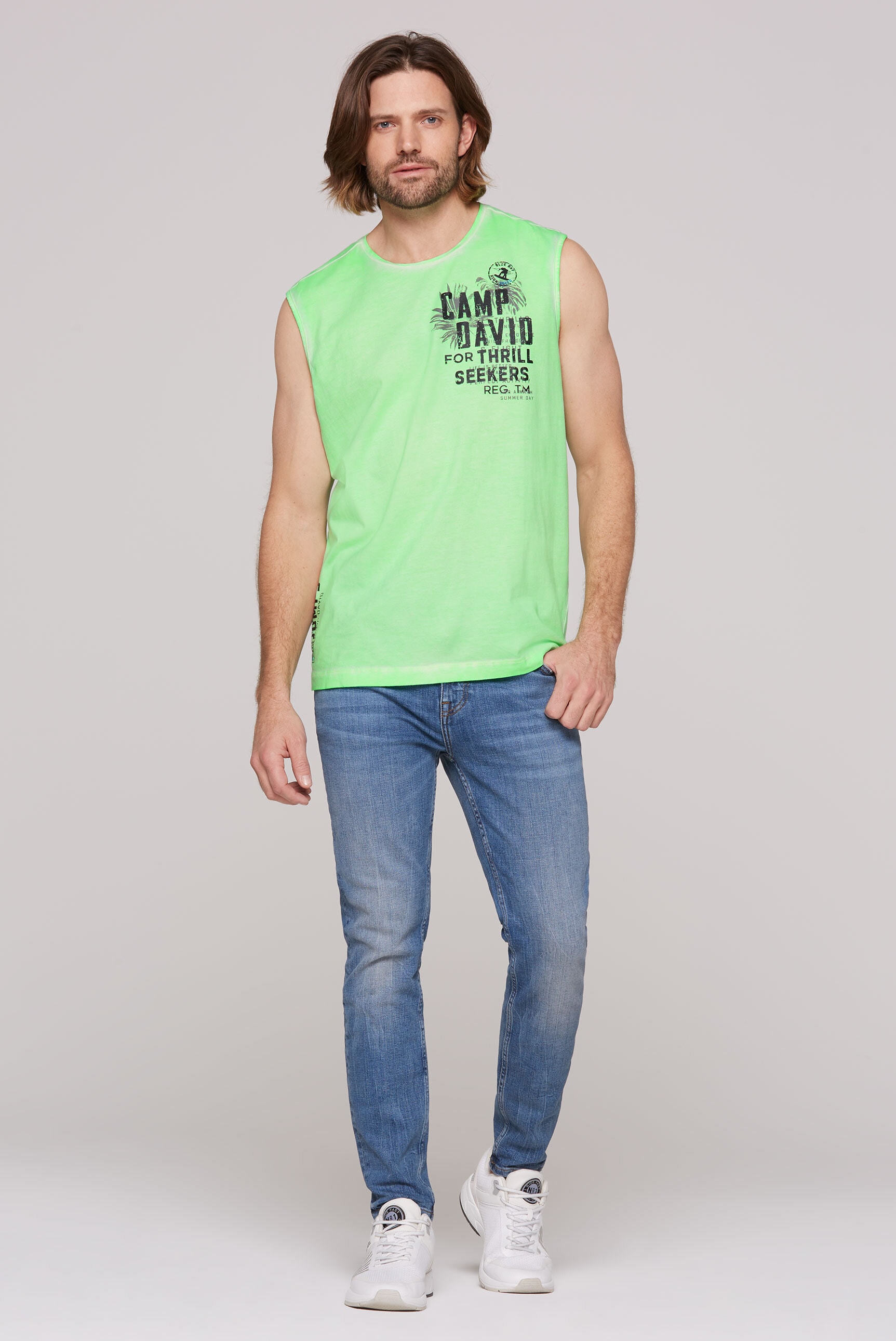 CAMP DAVID Tanktop, mit Oil-Dyed-Färbung