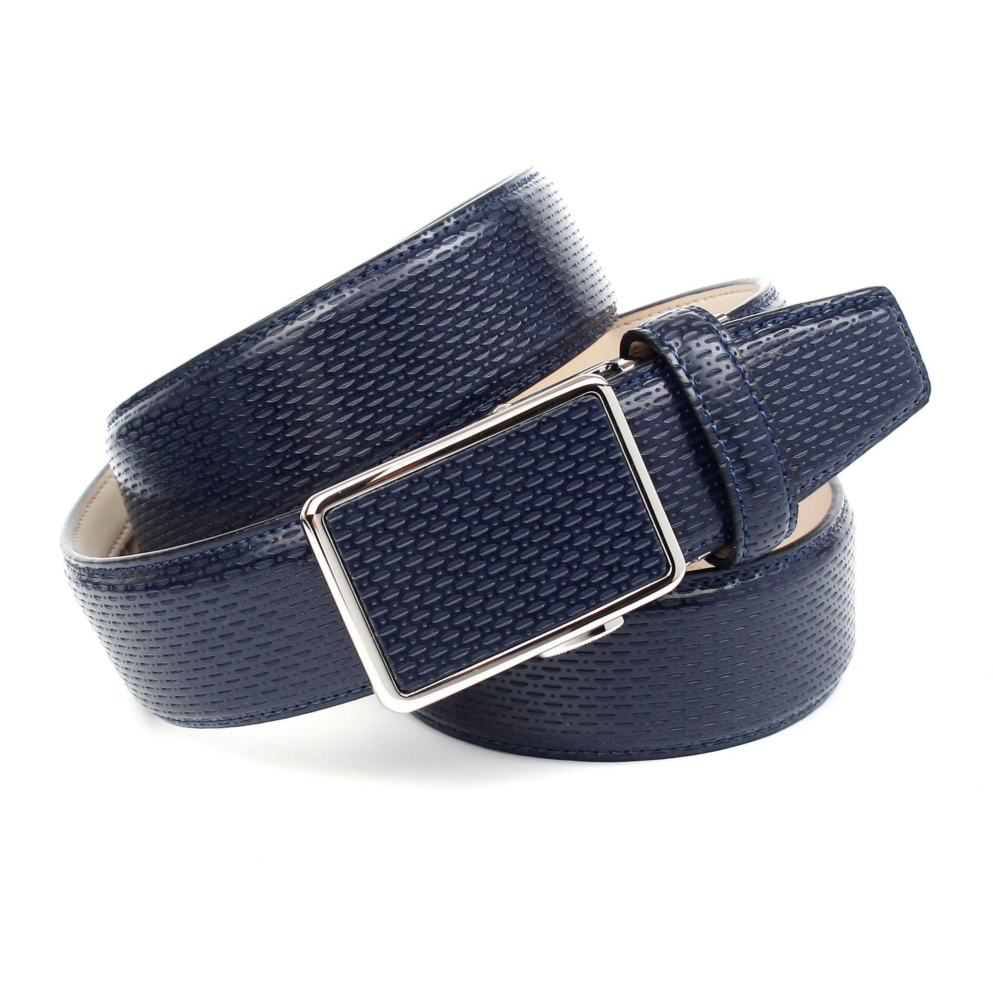 blaue BAUR für Crown Anthoni | bestellen mit Schuhe perforiertem Leder Ledergürtel,
