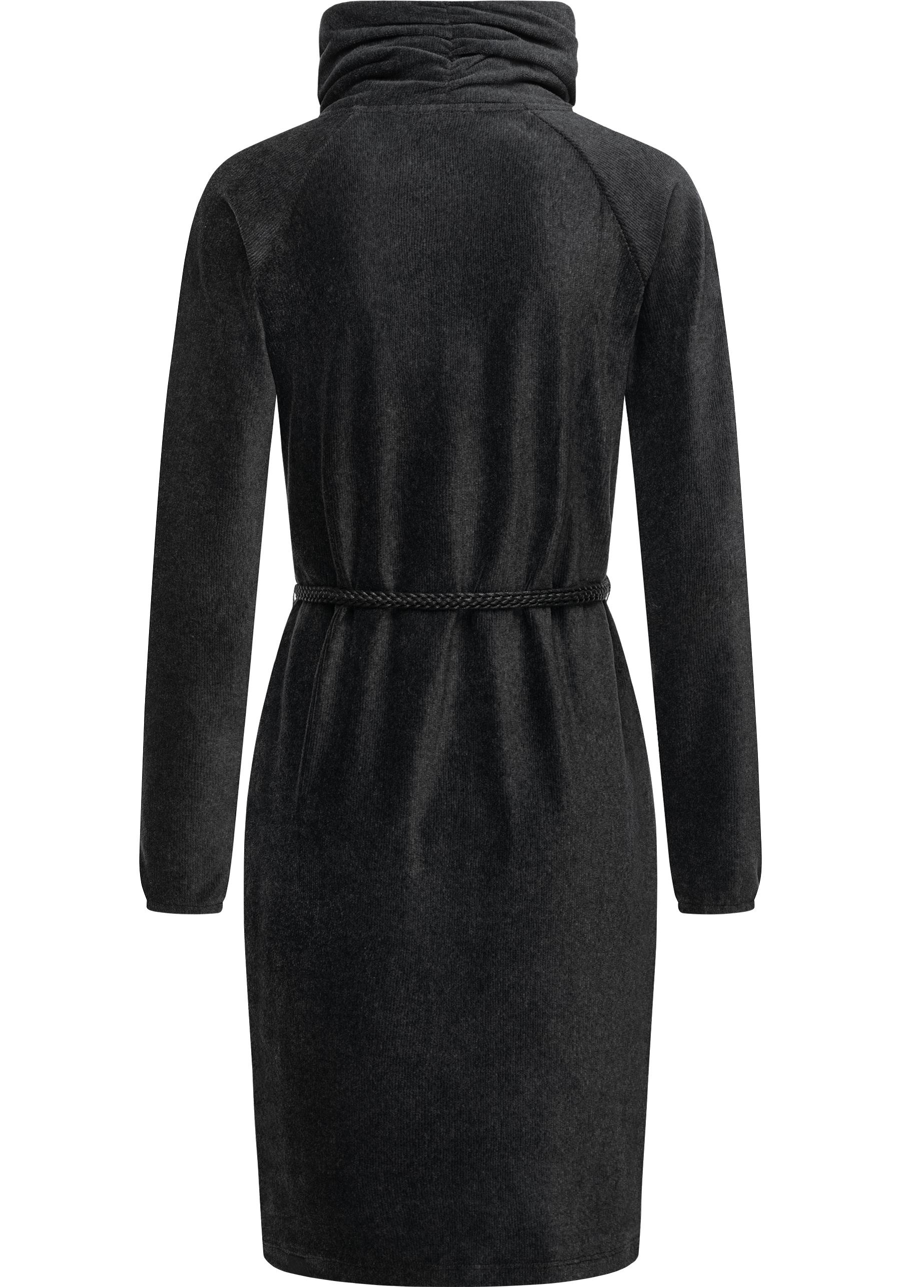 Thumbnail - Ragwear Sweatkleid "Belita" Ohne Taschen warmes Cord-Kleid mit breitem Schlauchkragen