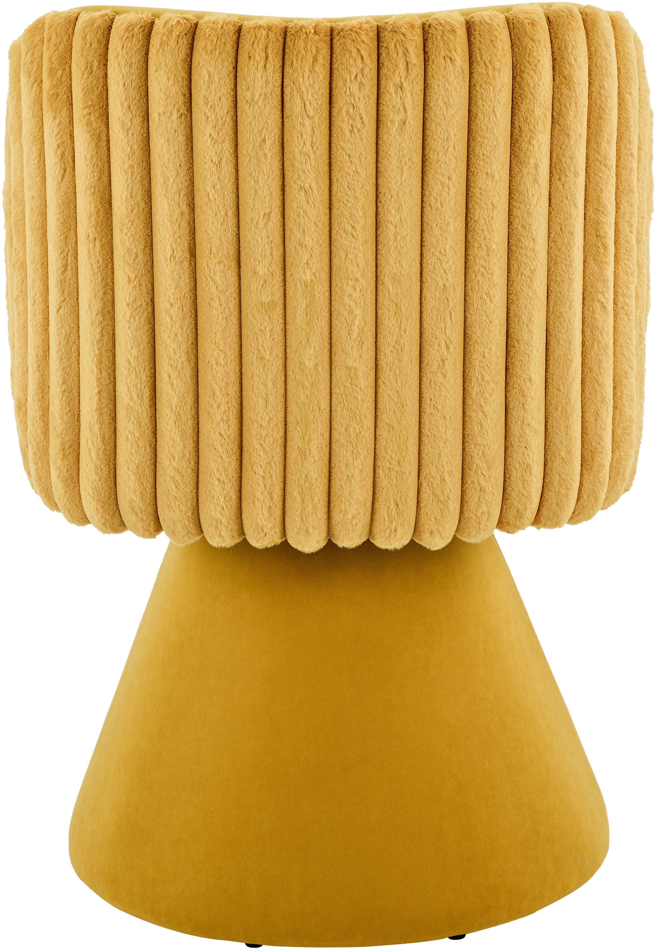 HELA Drehstuhl »BARI« (Set) 2 Stk.360° drehbar, Polsterfuß, Materialkombi, Außen Felloptik Innen Velvet