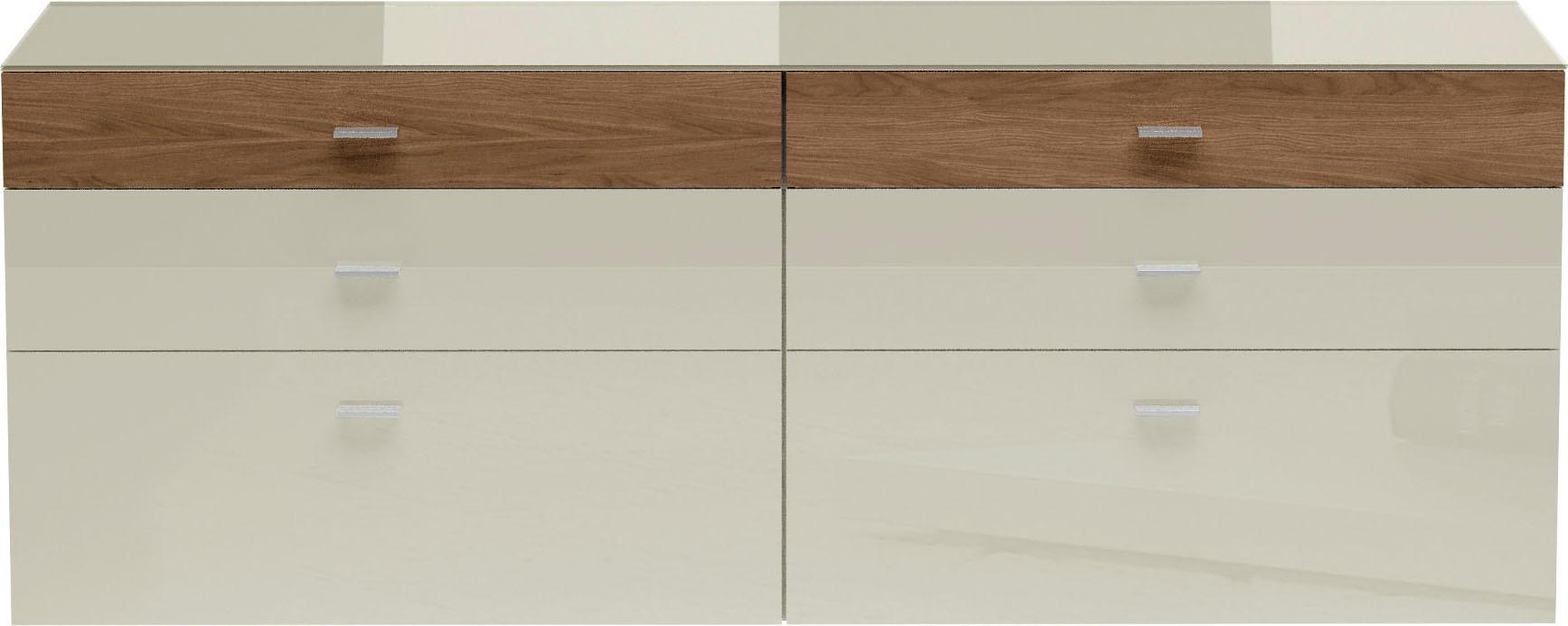 now by hülsta Sideboard now no. 14, mit schmaler Holzfront, Breite 210 cm
