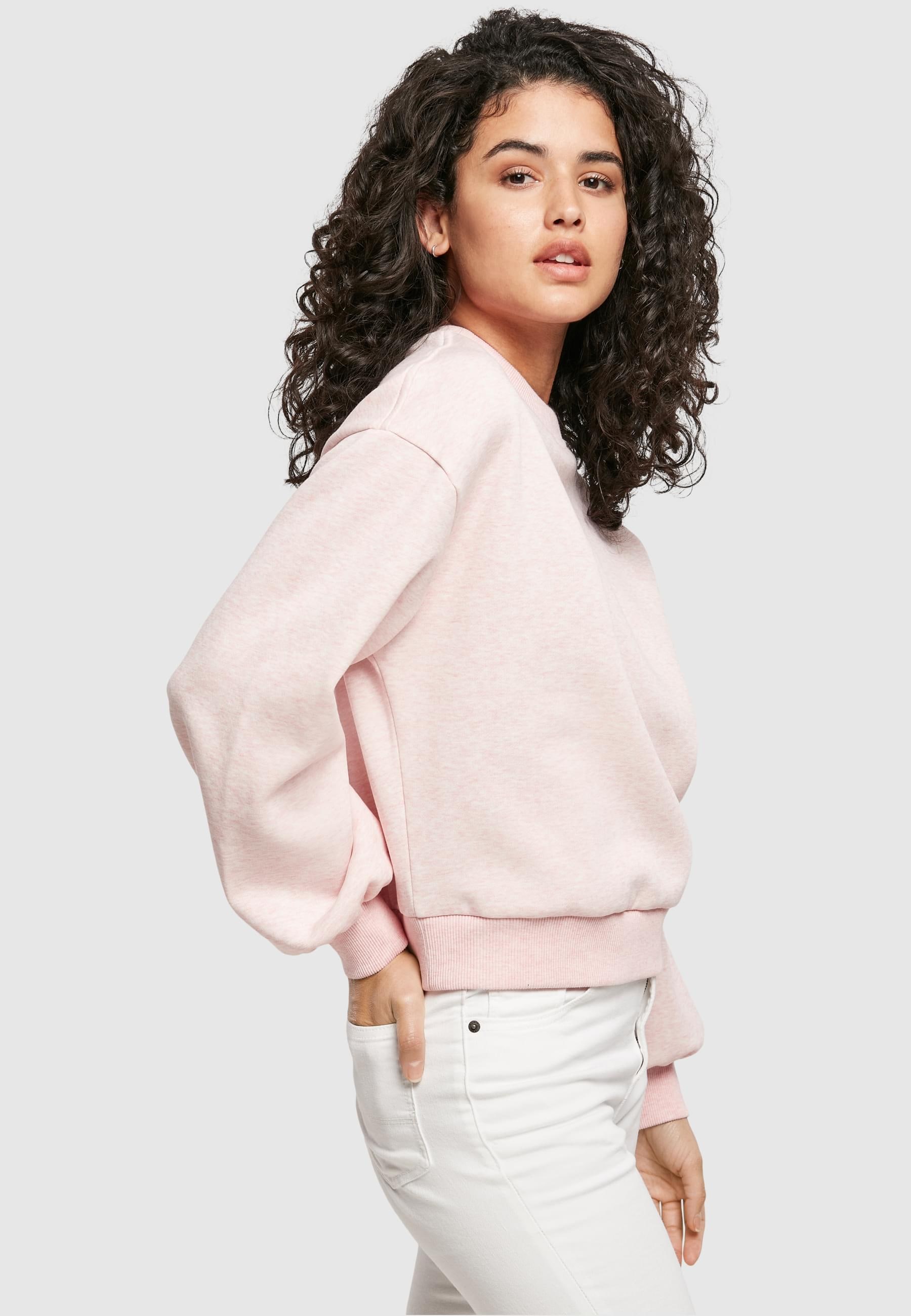 URBAN CLASSICS Sweater »Urban Classics Damen Ladies Oversized Color Melange Crewneck«, (1 tlg.)