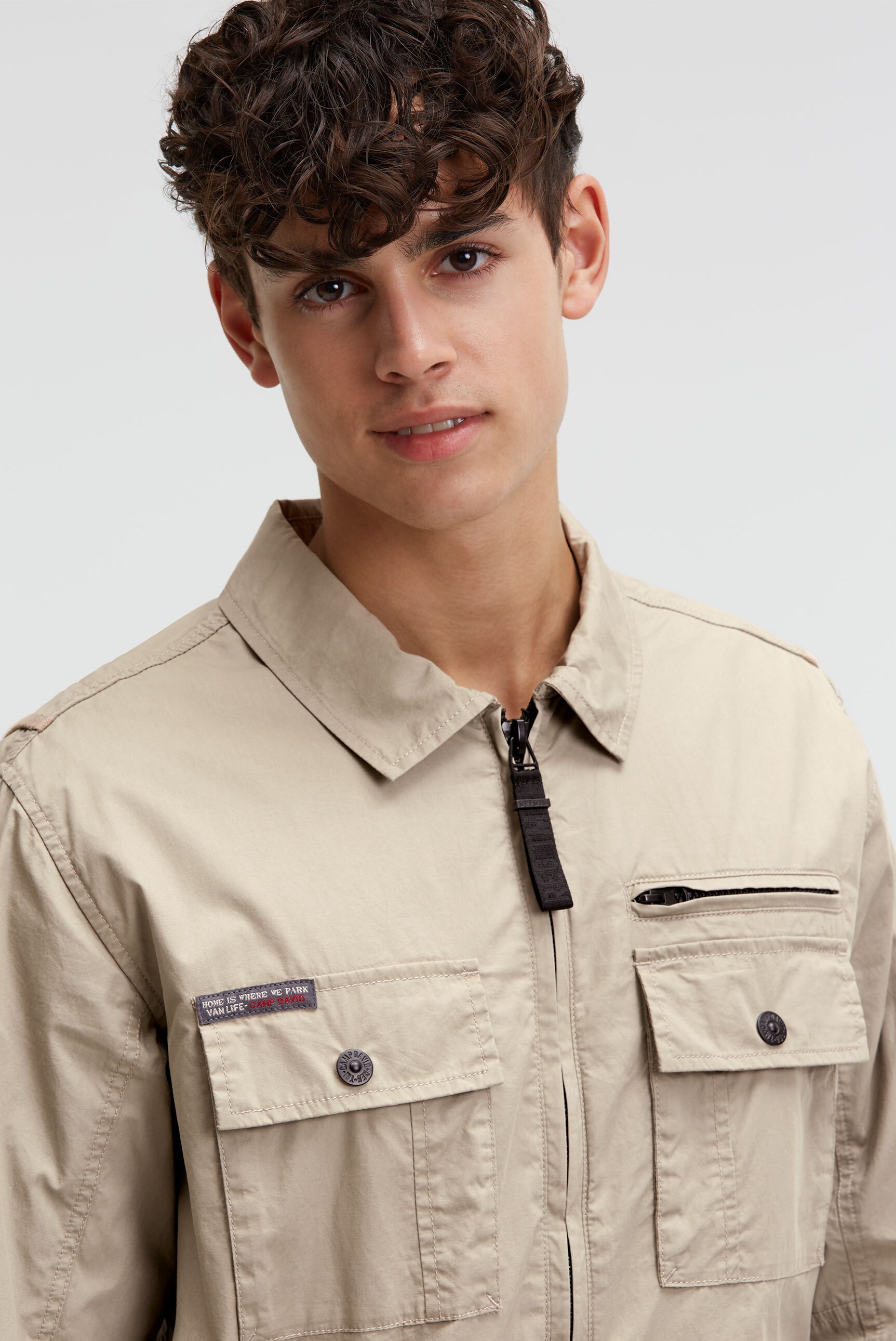 CAMP DAVID Outdoorjacke ohne Kapuze