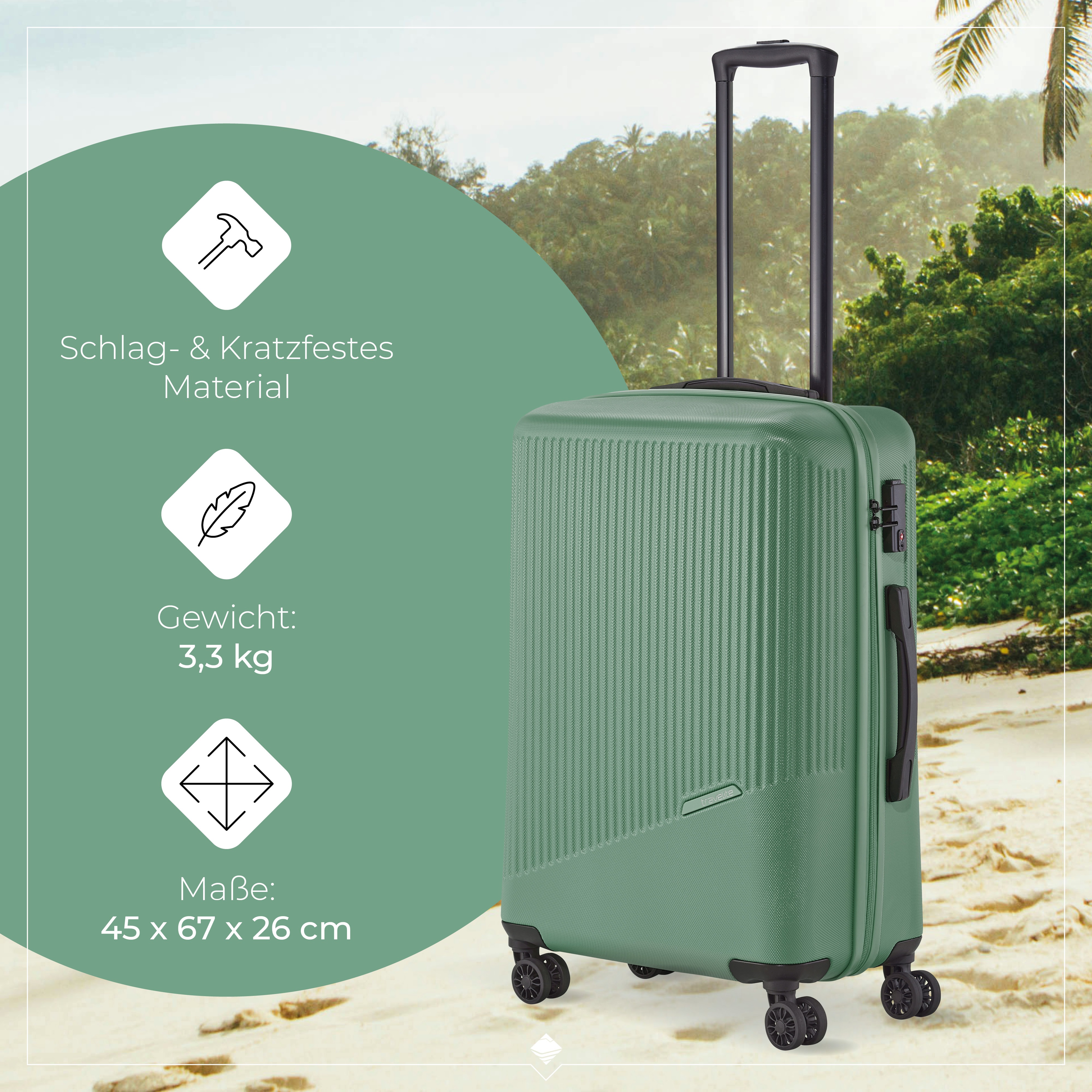 Thumbnail - travelite Hartschalen-Trolley "BALI, in verschiedenen Größen und Farben", 4 Rollen, Hartschallenkoffer Reisegepäck Reise...