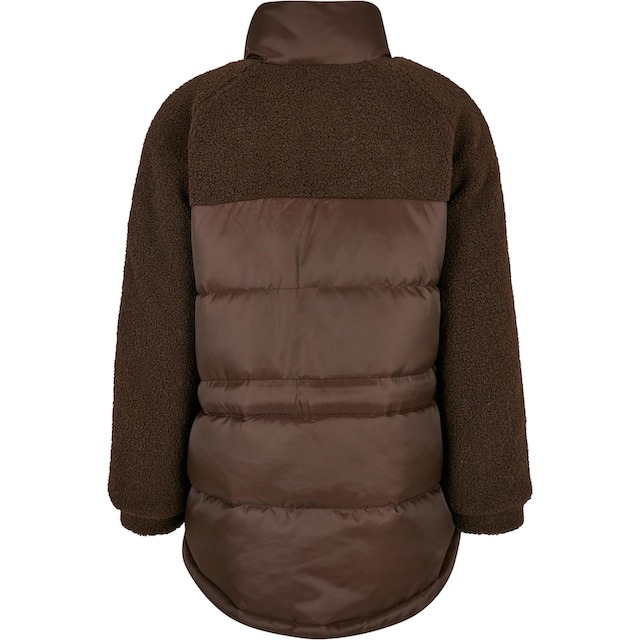 URBAN CLASSICS Winterjacke »Damen Ladies Sherpa Mix Puffer Jacket«, (1 St.),  ohne Kapuze für bestellen | BAUR