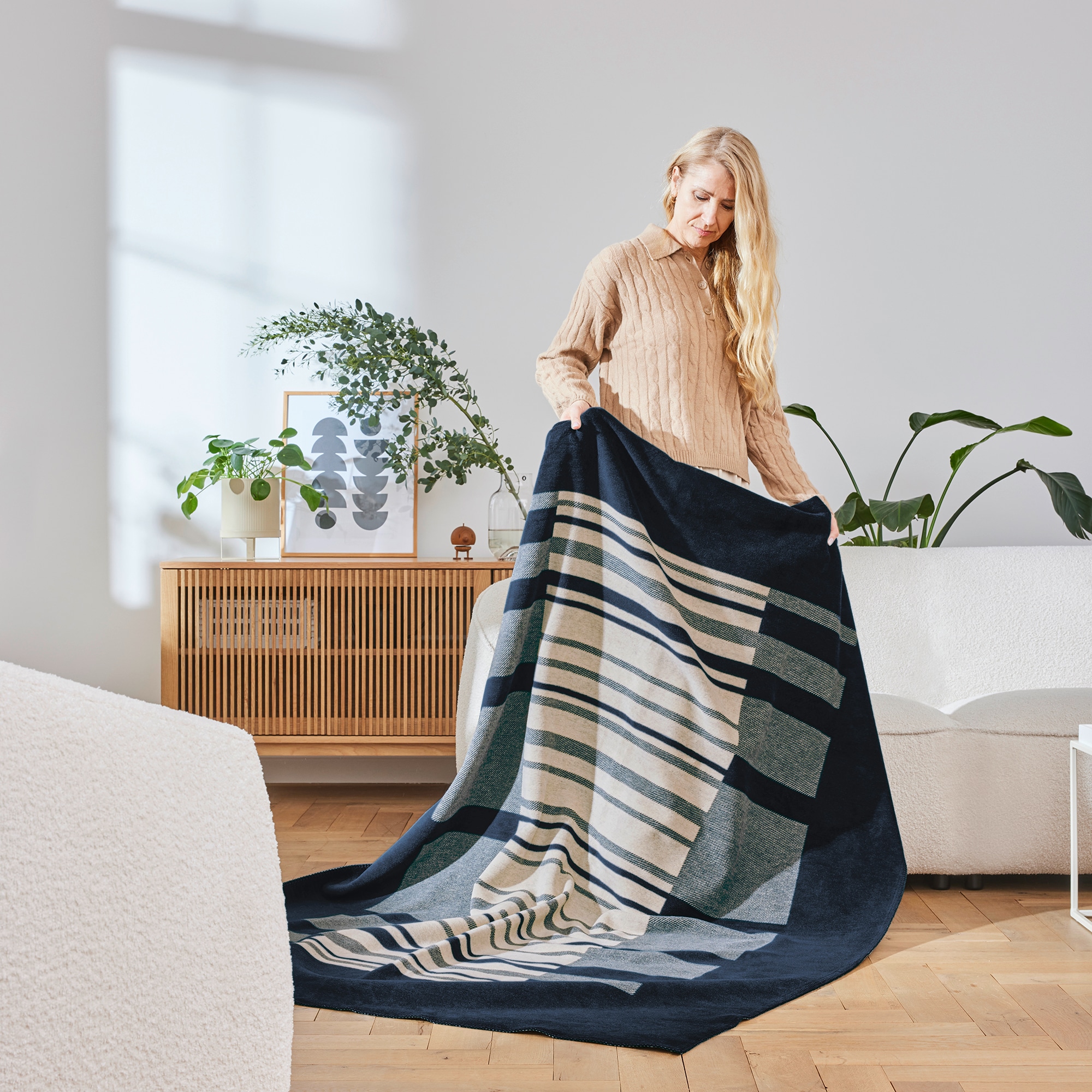 IBENA Wohndecke »Wohndecke Corato«, im geometrischen Look