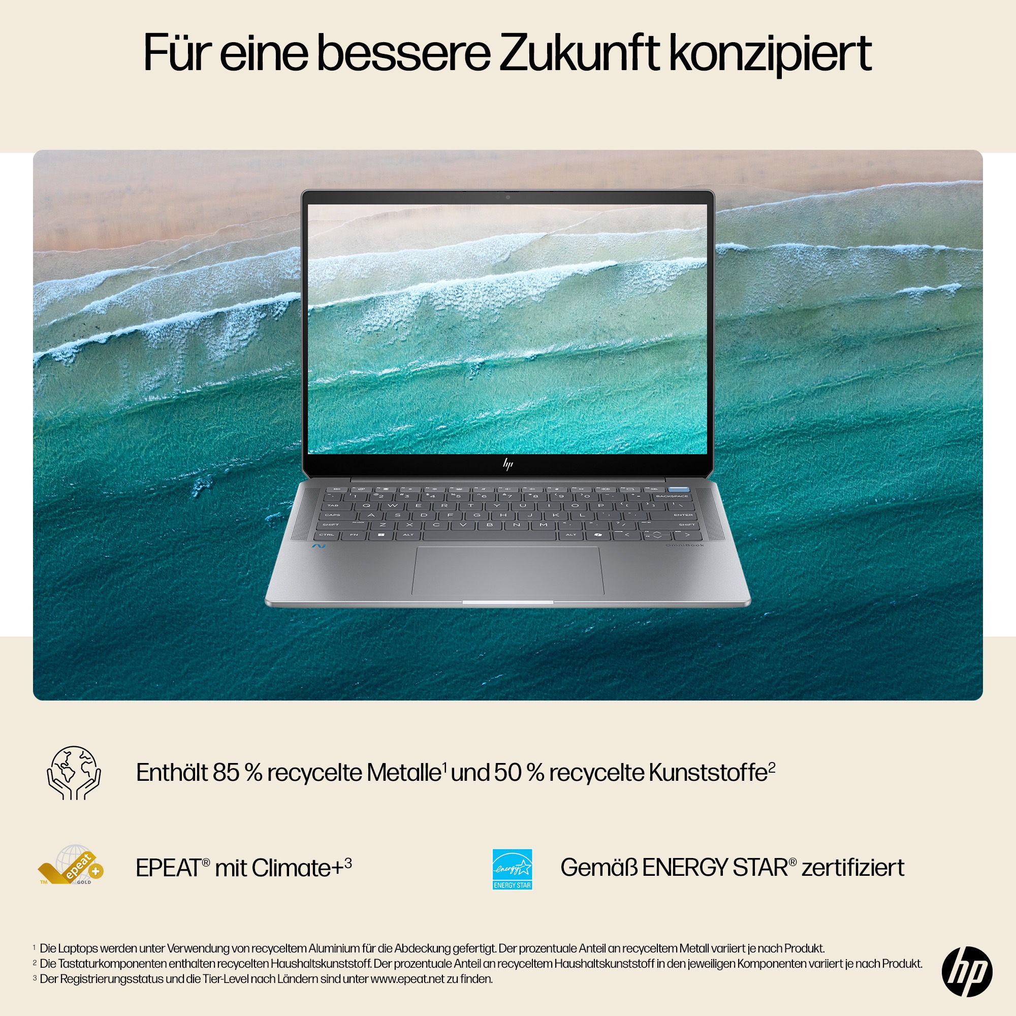 HP Notebook »HP OmniBook Ultra 14-fd0094ng«, 35,56 cm, / 14 Zoll, AMD, Ryzen™ AI 9, 1000 GB SSD