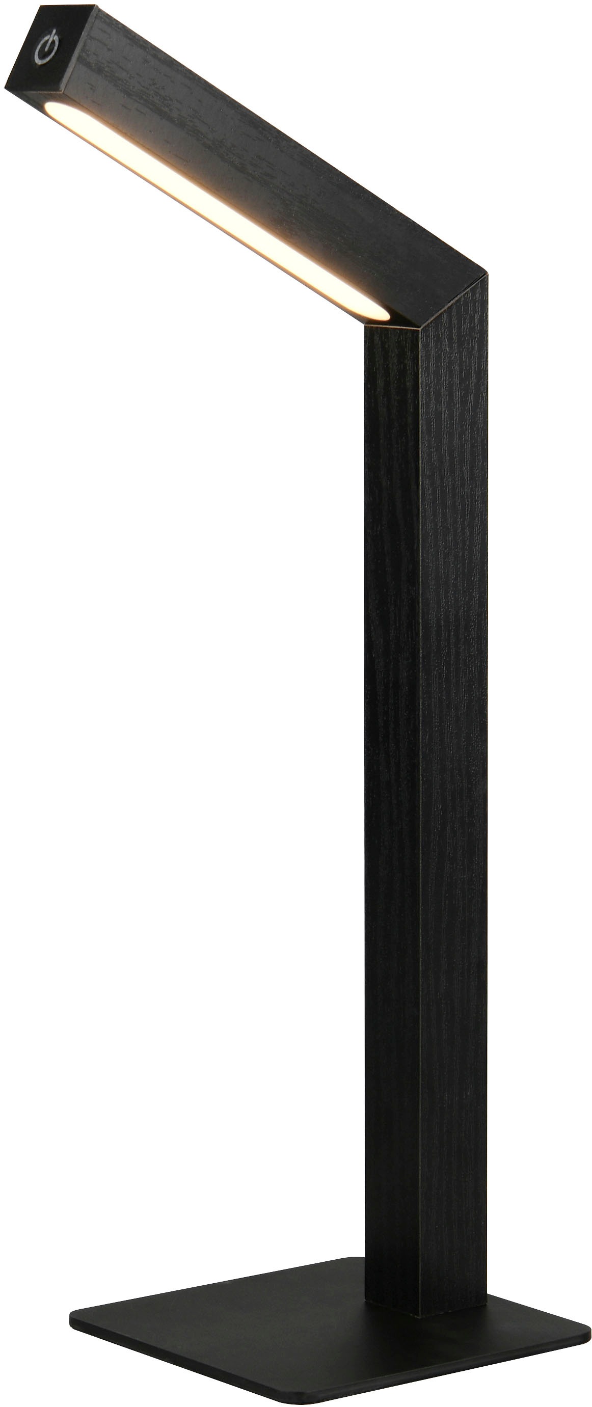 REALITY Leuchten LED Tischleuchte »SKIP, magnetische Touch-Tischlampe aus Holz, Leuchtenkopf abnehmbar«, 1 flammig, Leuchtmittel LED-Board | LED fest integriert, On/Off Touch und Dimmschalter, USB-Ladeanschluss, Akku-Laufzeit 3h