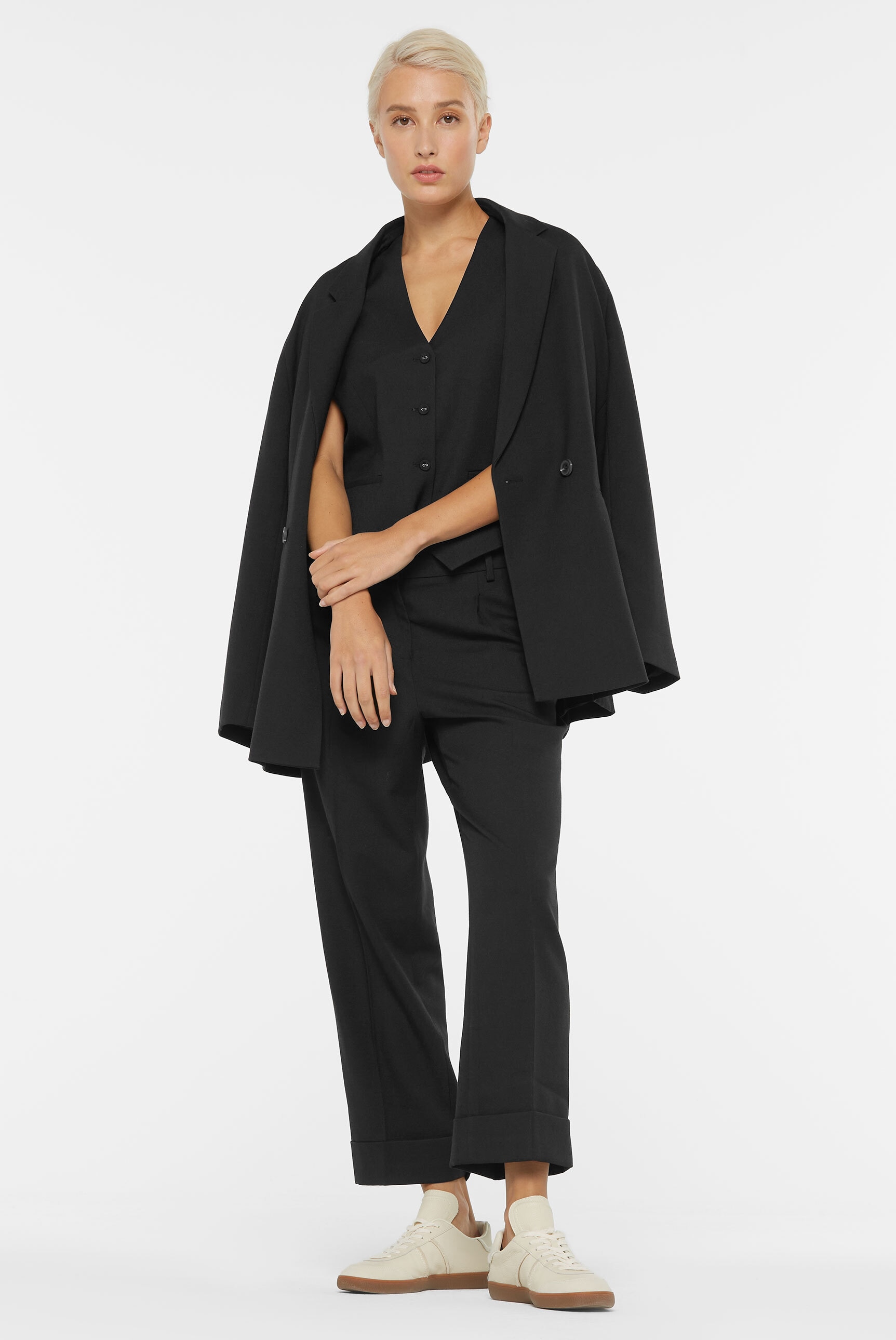 SENSES.THE LABEL Anzugweste leicht tailliert geschnitten