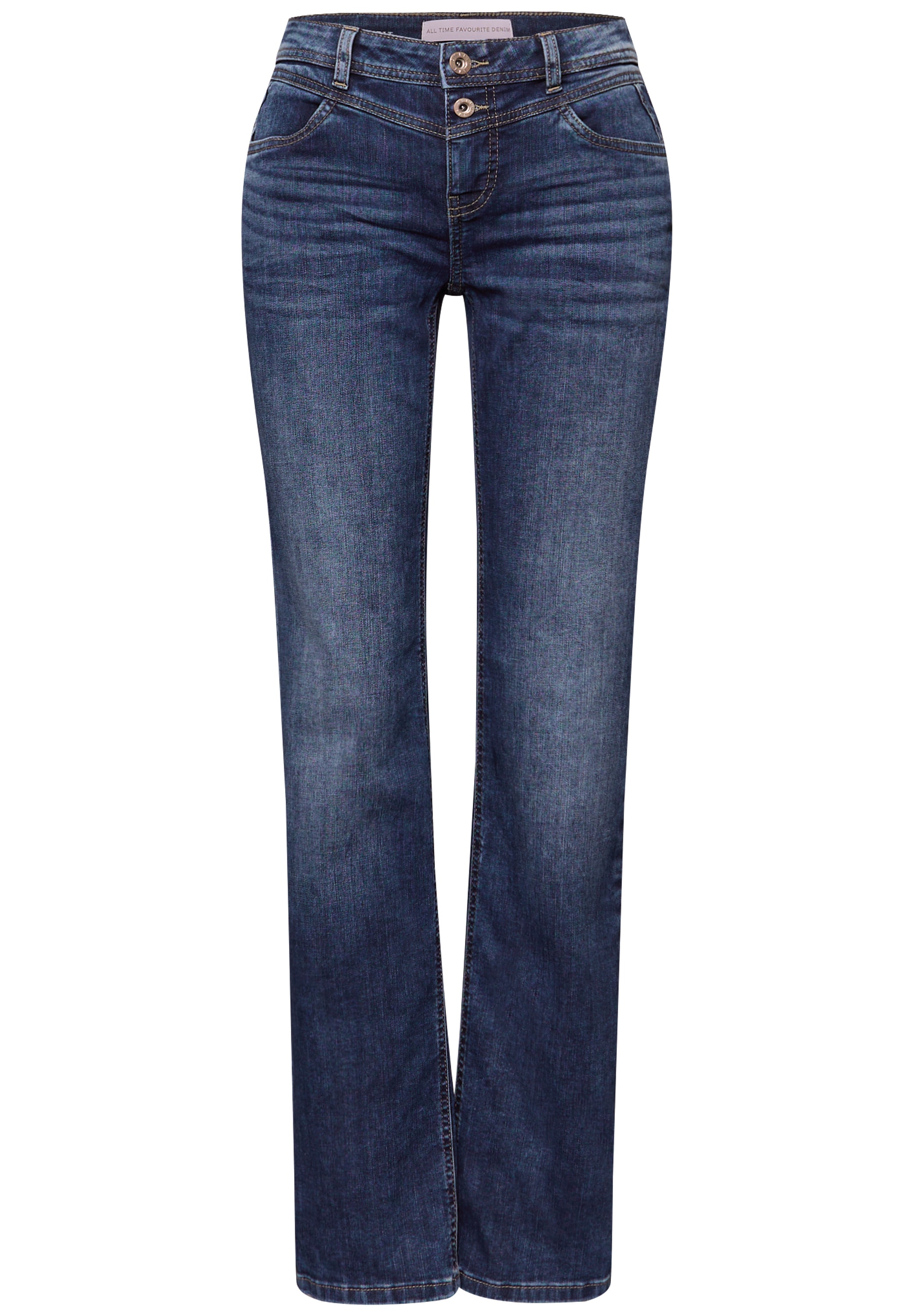 STREET ONE Comfort-fit-Jeans Middle Waist