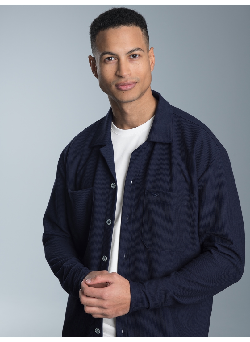 Trigema Blusenshirt "TRIGEMA Hemdjacke/Overshirt", (1 tlg.) günstig online kaufen