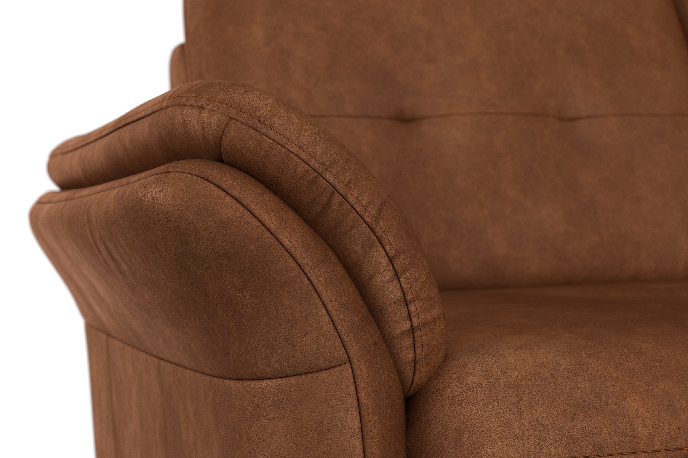 sit&more 3-Sitzer »Göteborg«, inklusive Sitztiefenverstellung und Federkern