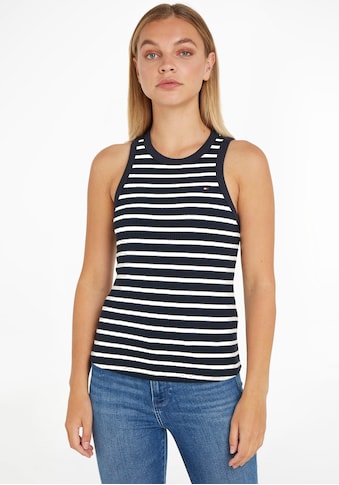 TOMMY HILFIGER Ripptanktop »SLIM 5X2 RIB palaidinukė ...