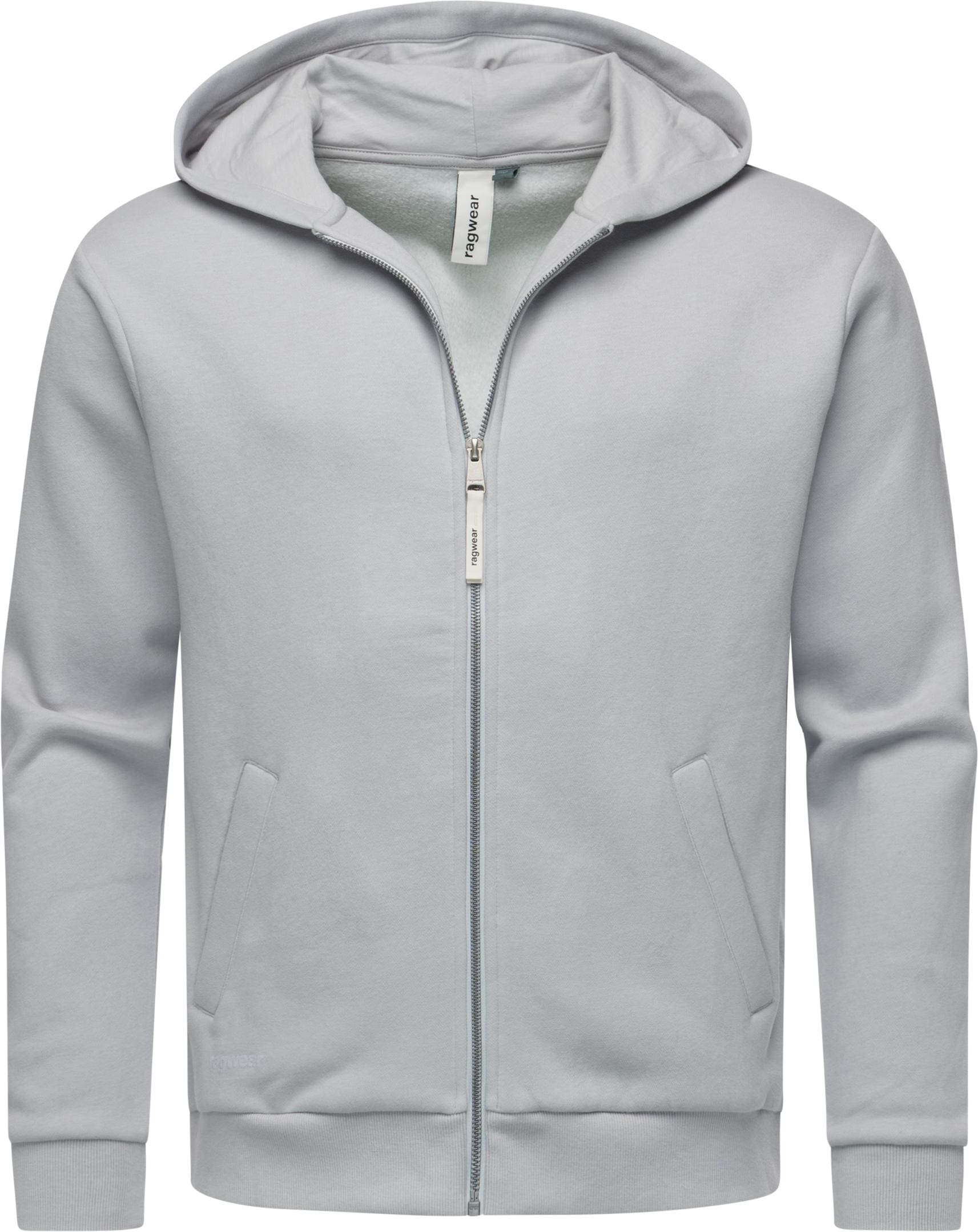 Sweatjacke RAGWEAR "Natten", Herren, Gr. S (48), grau, Material: 70% Baumwolle, 30% Polyester, Basic, lässig geschnitten hüftbedeckend, hoch geschlossener Ausschnitt, Ärmel ohne Ärmelschlitz Bündchen, Sweatjacken Sweatjacke, Weiche Herren Alltagsjacke mit