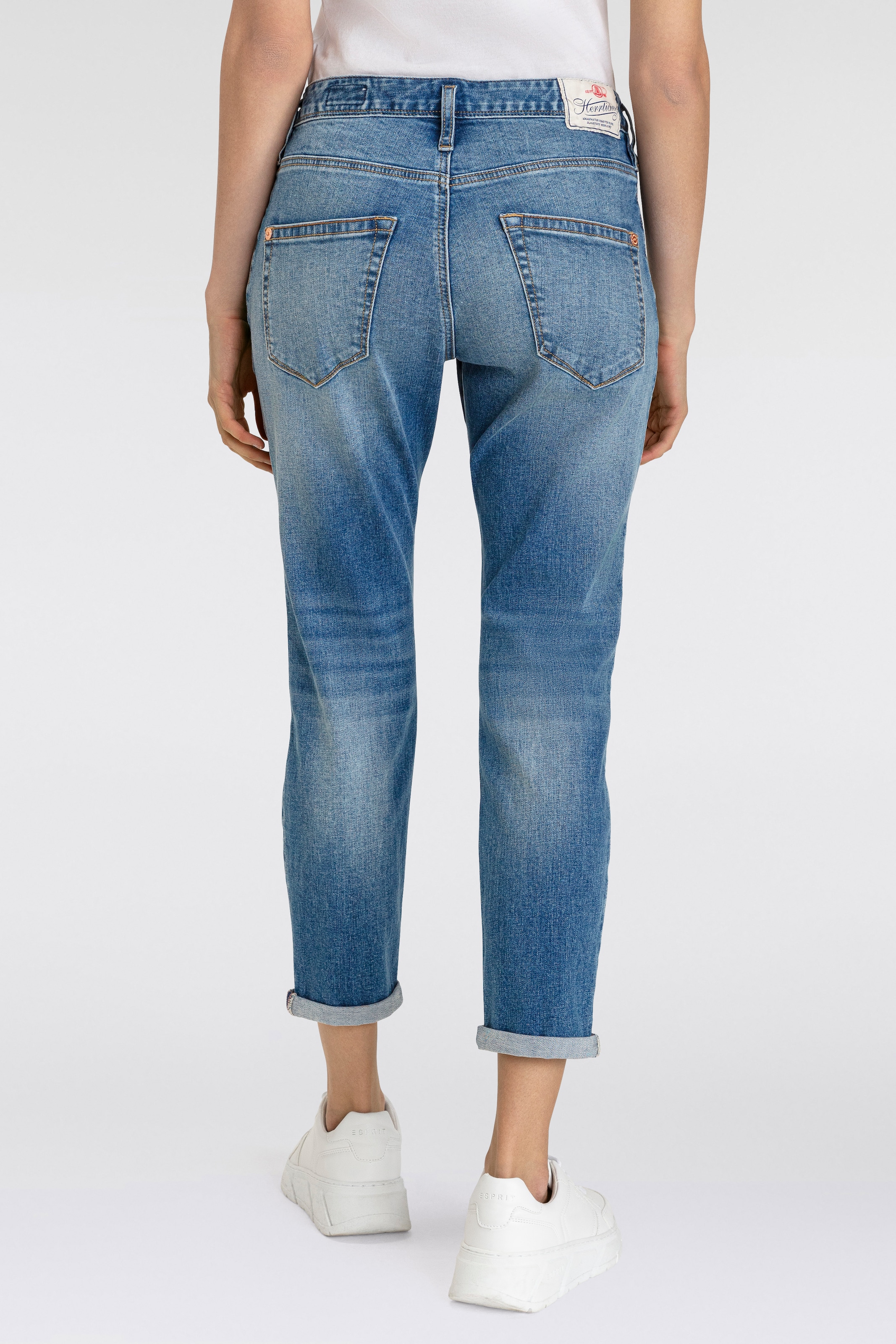 Herrlicher 7/8-Jeans »Shyra Cropped Organic Denim«, mit halb verdeckter Knopfleiste