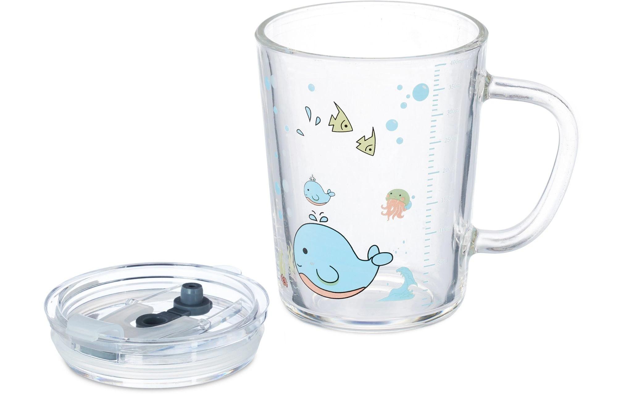 relaxdays Kinderbecher »Wal 2 Stück 400 ml«