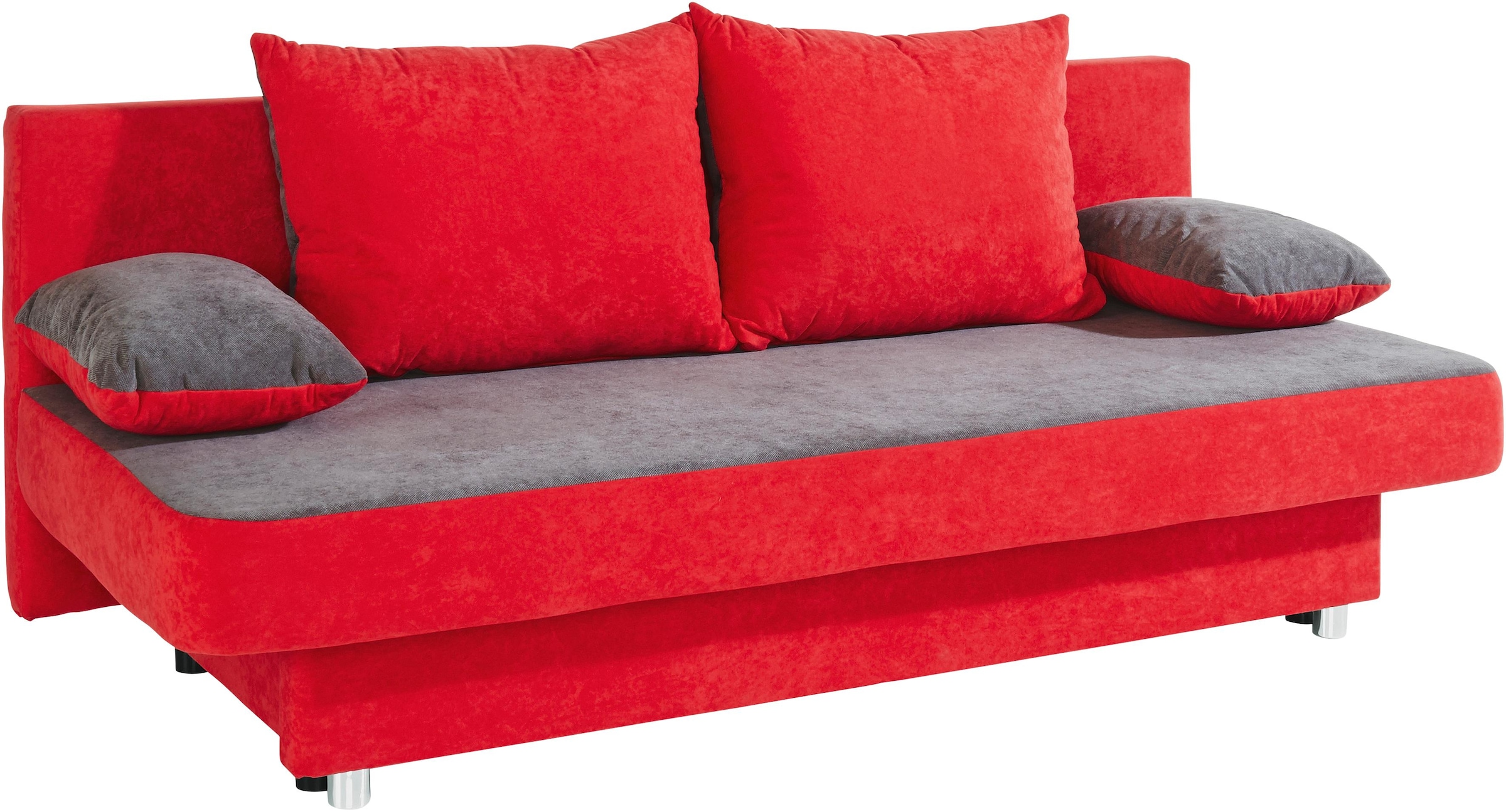 COLLECTION AB Schlafsofa »Ulla inkl. Bettfunktion und Bettkasten«, Schlafsofa,Bettfunktion,Bettkasten,inkl. Rückenkissen,Armlehnekissen