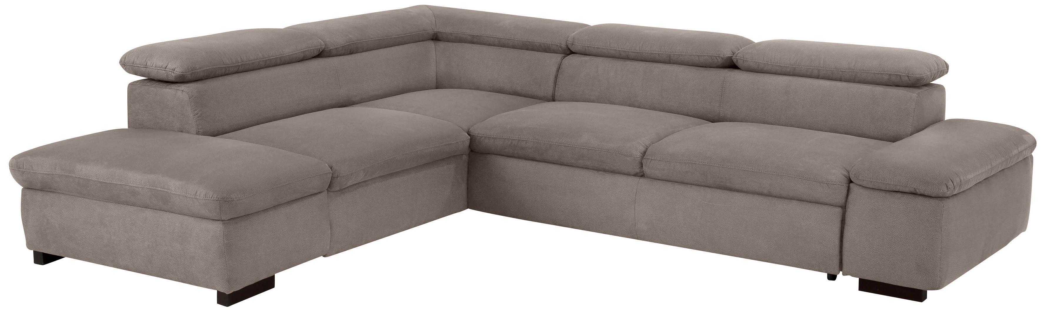 OTTO home Ecksofa "Alberto L-Form" mit Kopfteilverstellung, wahlweise mit Schlaffunktion