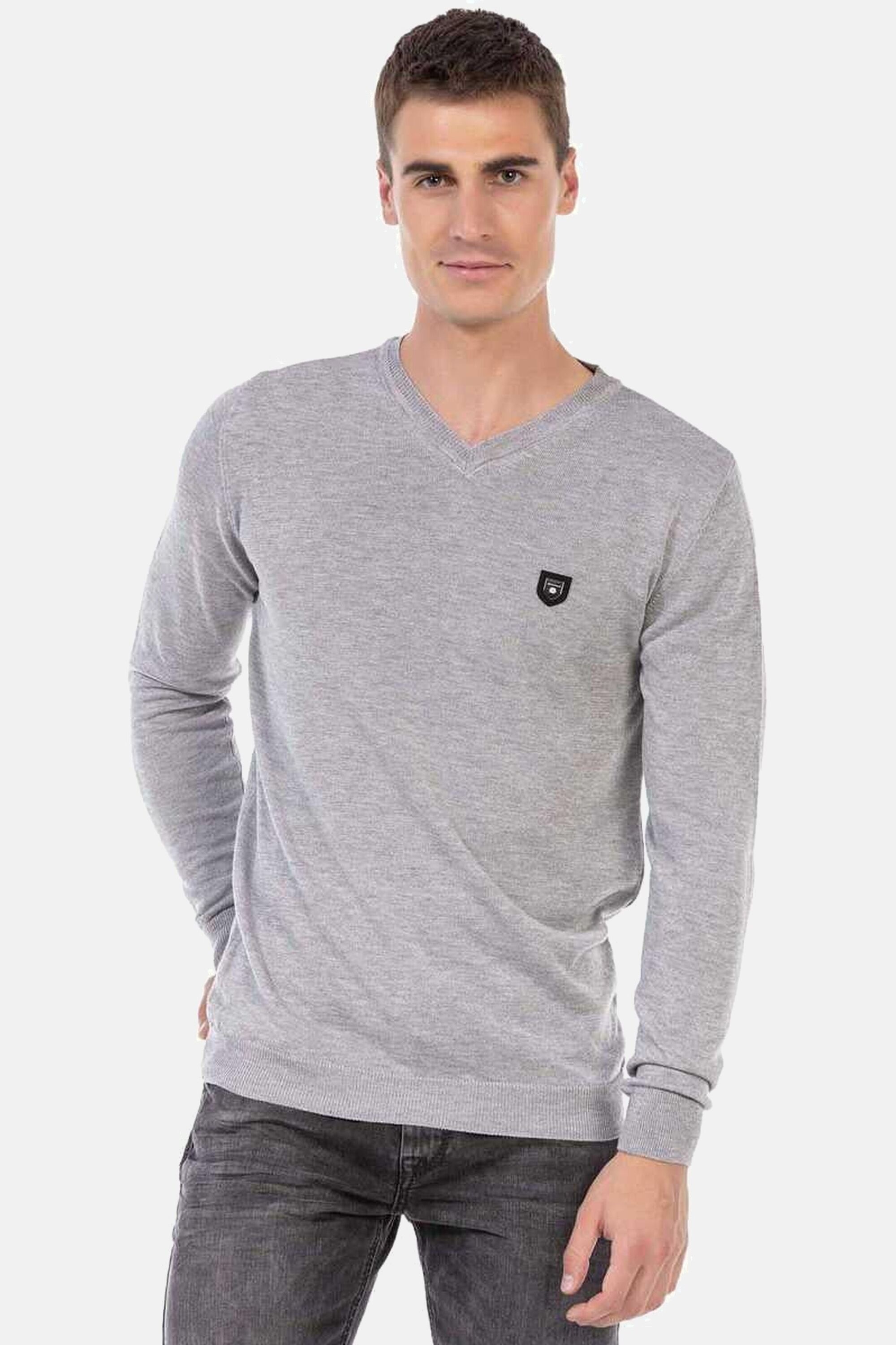 Cipo & Baxx V-Ausschnitt-Pullover »Pullover«, mit V-Ausschnitt, CP242
