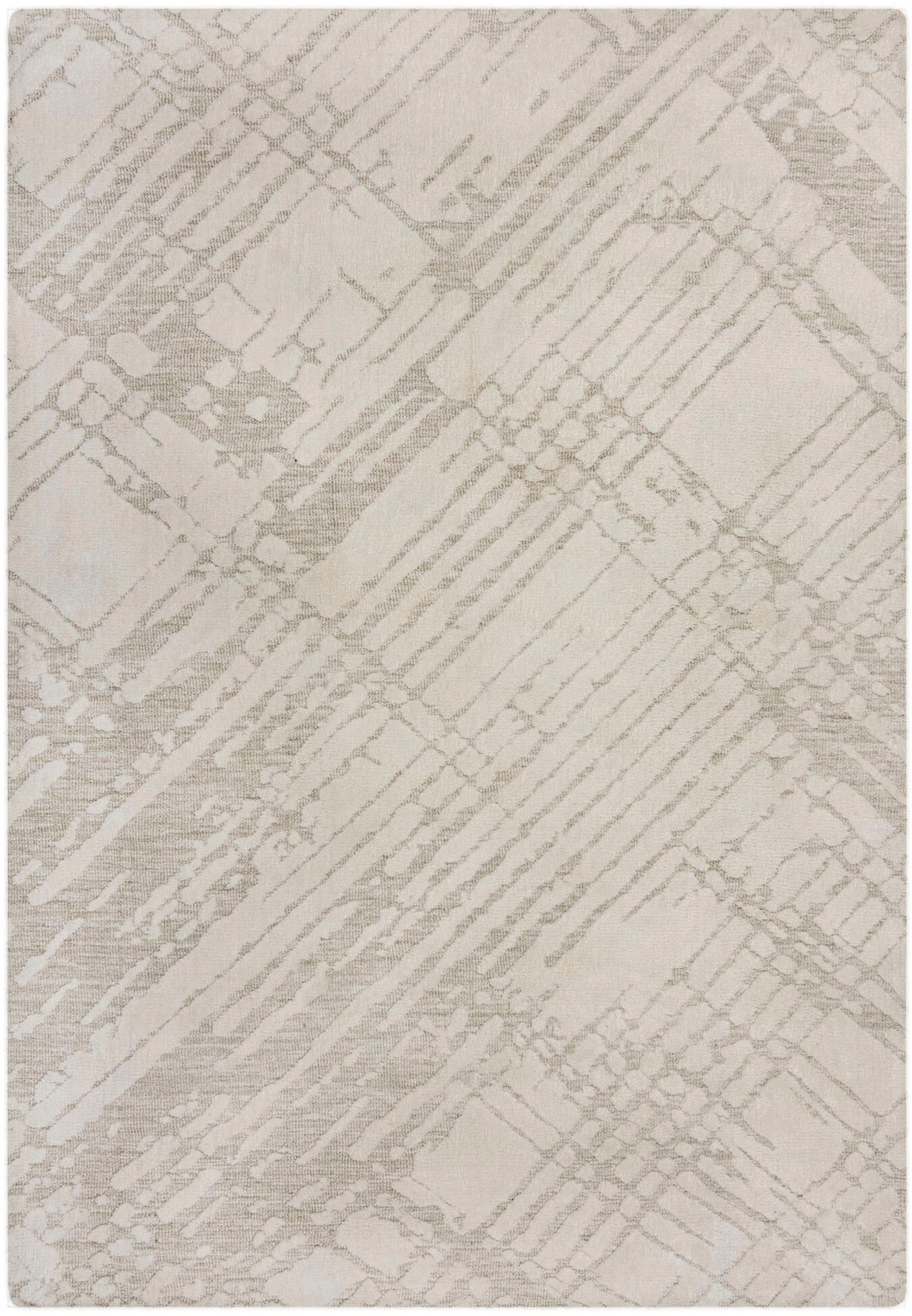 FLAIR RUGS Teppich "Remy" rechteckig 12 mm Höhe Hoch-niedriger Flor in Woll günstig online kaufen